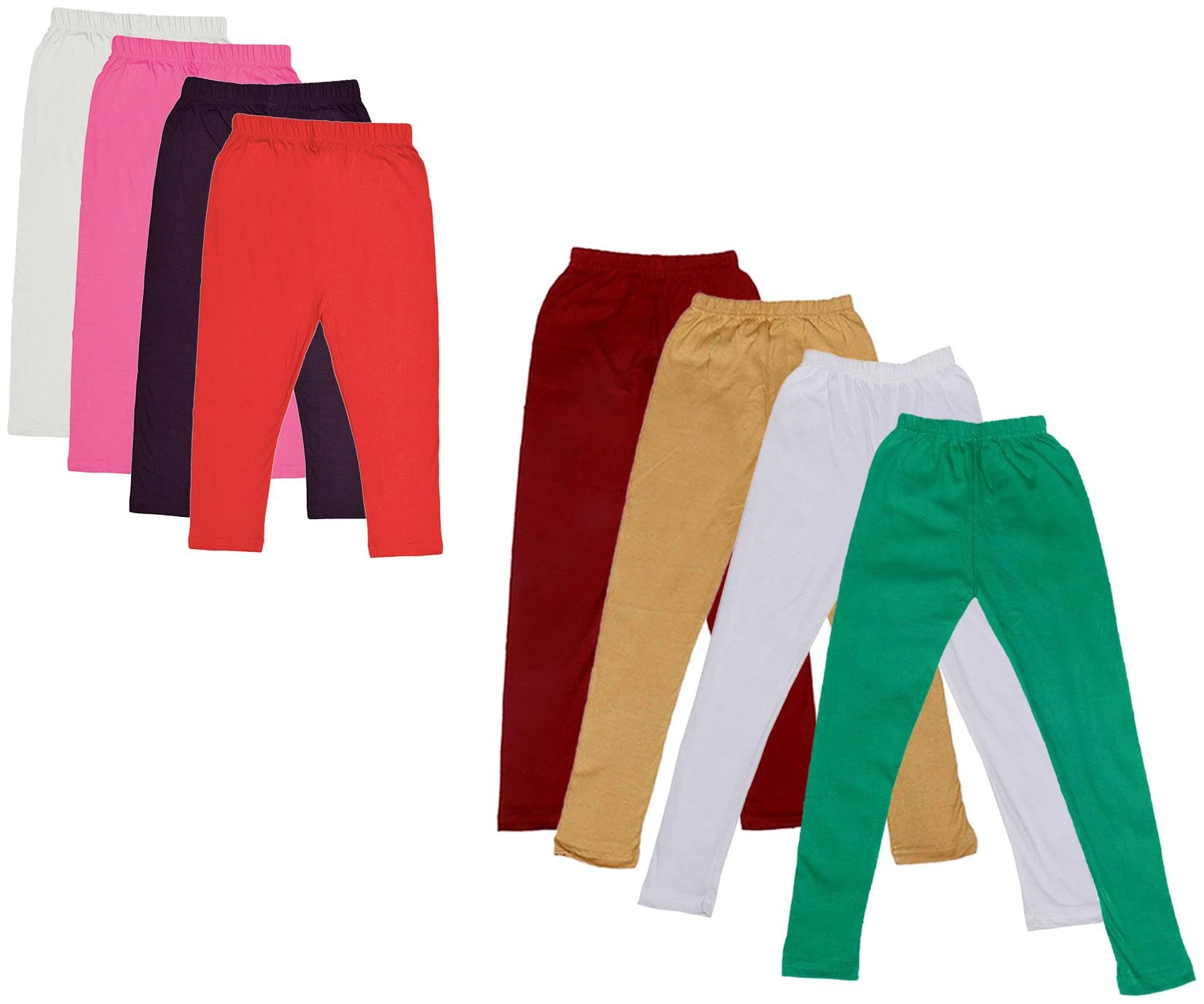 

Kavya Girl Cotton Solid Capri - Multi