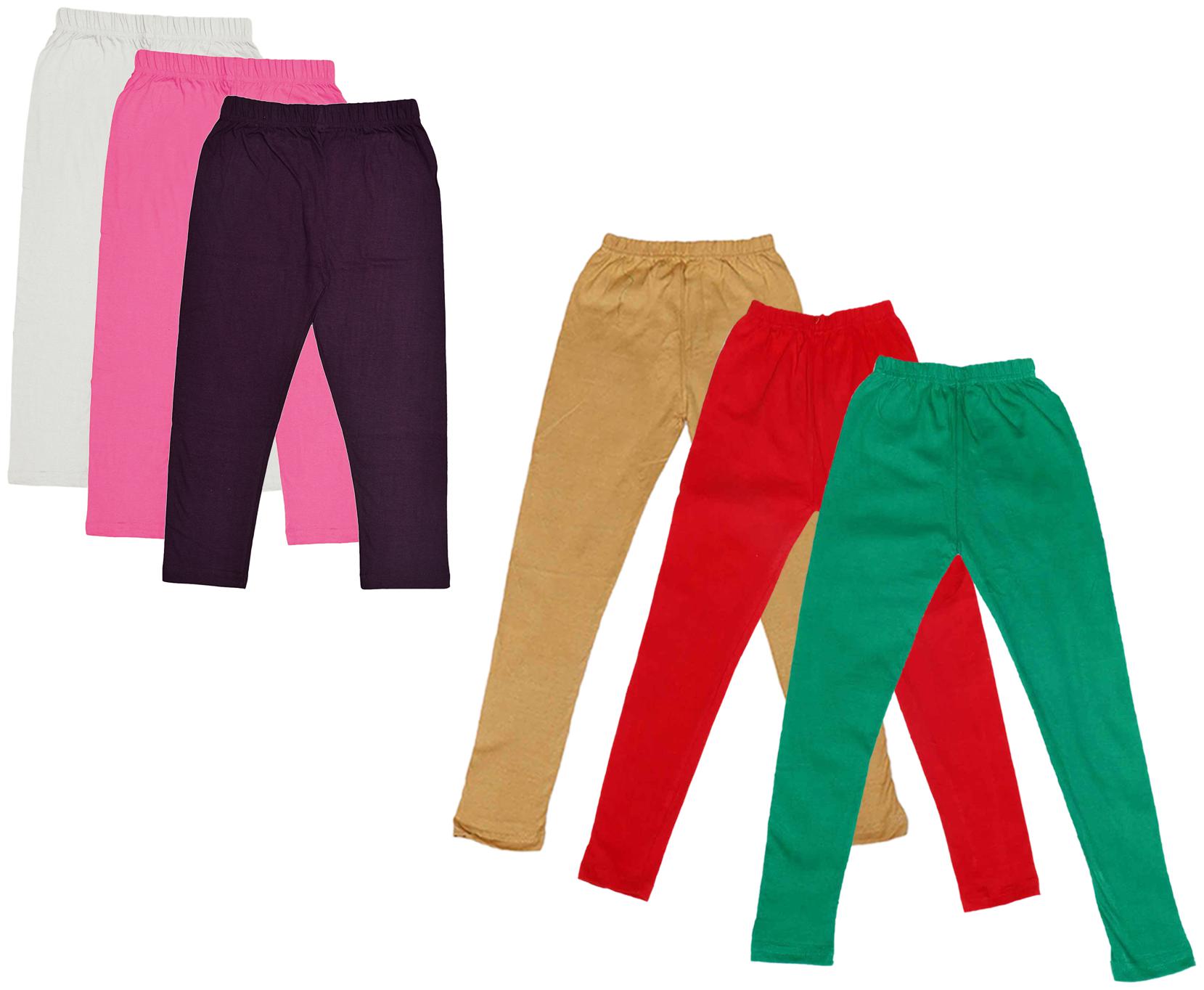 

Kavya Girl Cotton Solid Capri - Multi