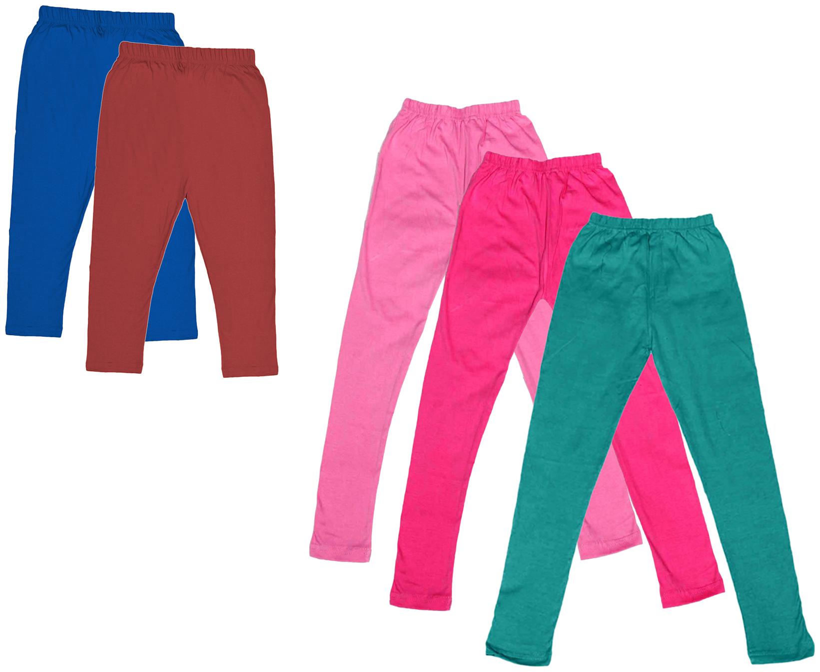 

Kavya Girl Cotton Solid Capri - Multi