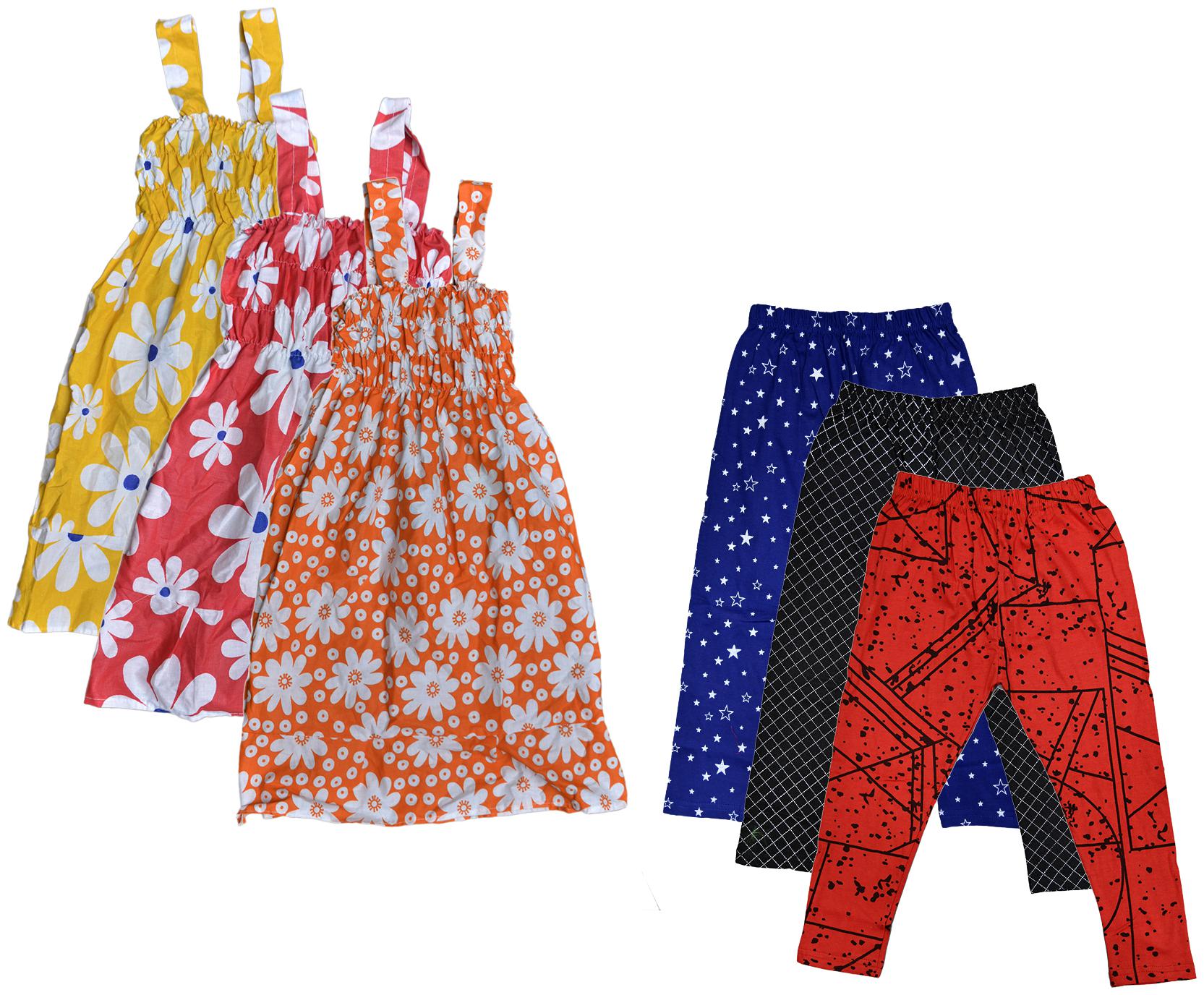 

Kavya Girl Cotton Top Bottom Set - Multi