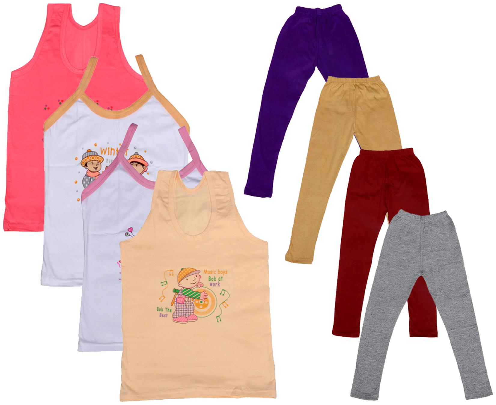 

Kavya Girl Cotton Top Bottom Set - Multi