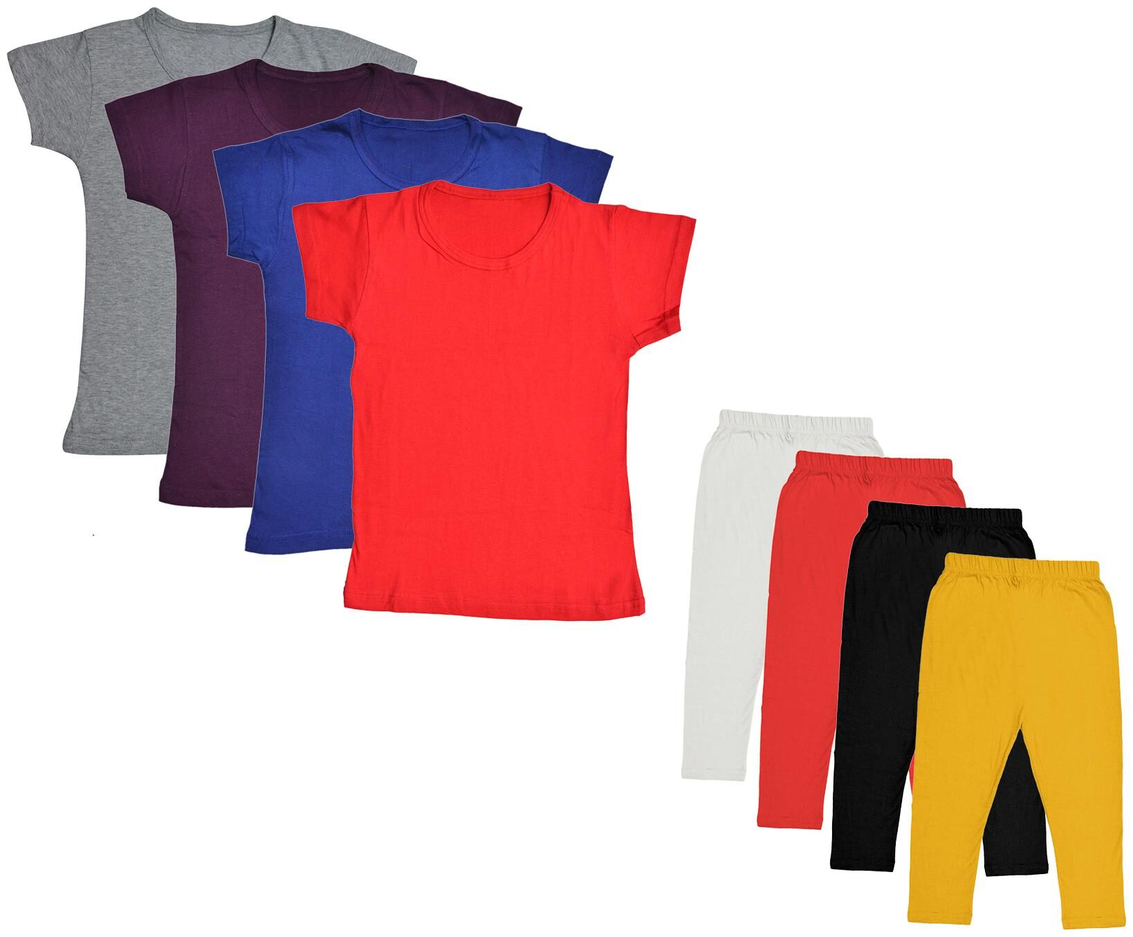 

Kavya Girl Cotton Top Bottom Set - Multi