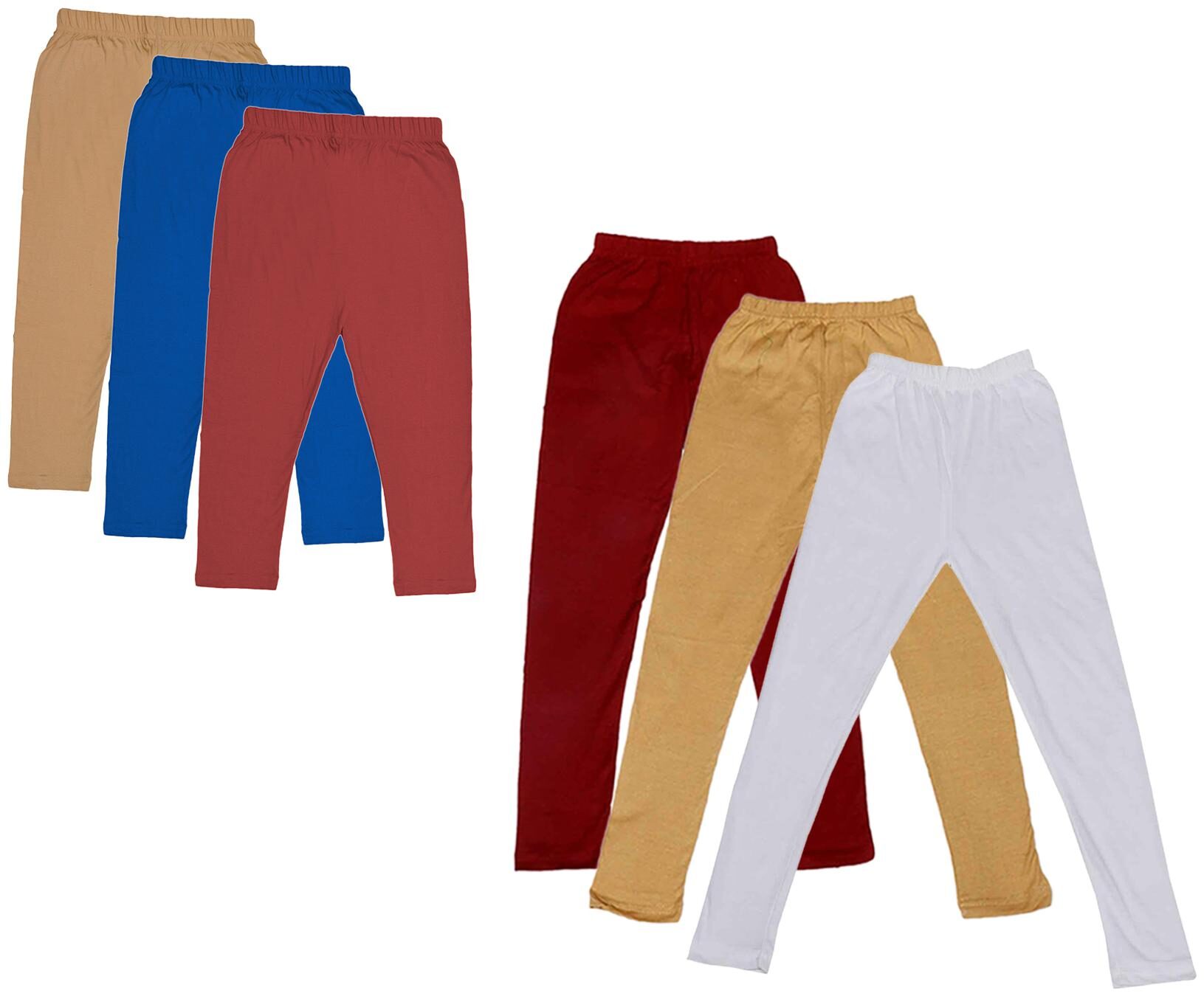 

Kavya Girl Cotton Solid Capri - Multi