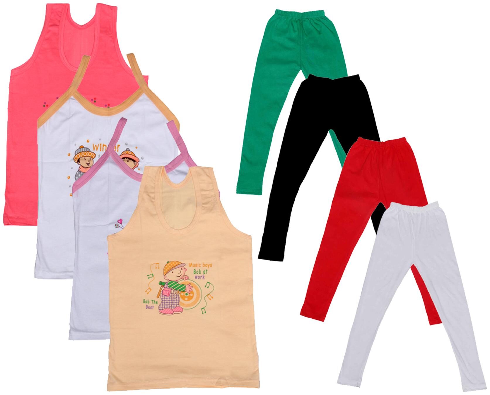 

Kavya Girl Cotton Top Bottom Set - Multi