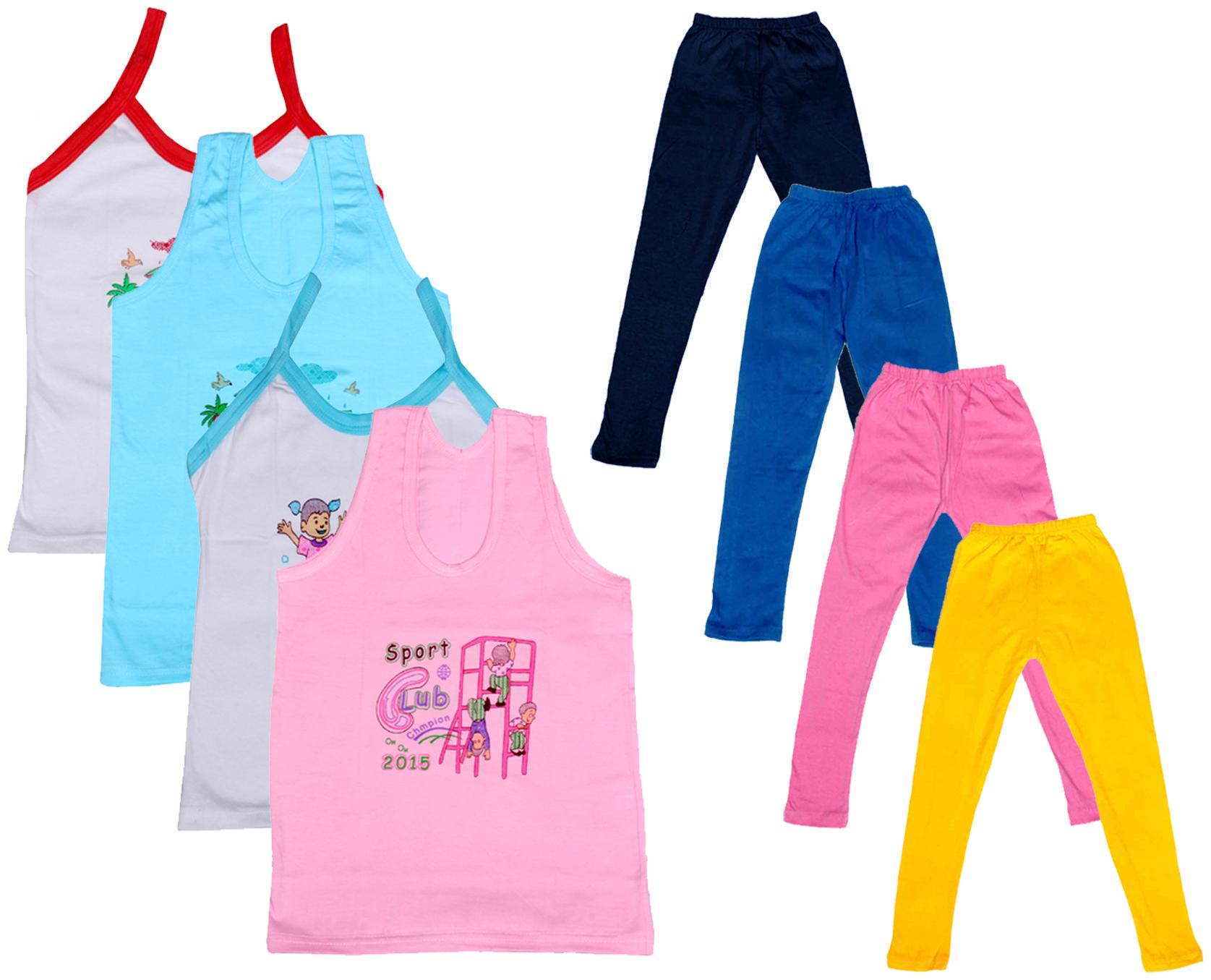 

Kavya Girl Cotton Top Bottom Set - Multi