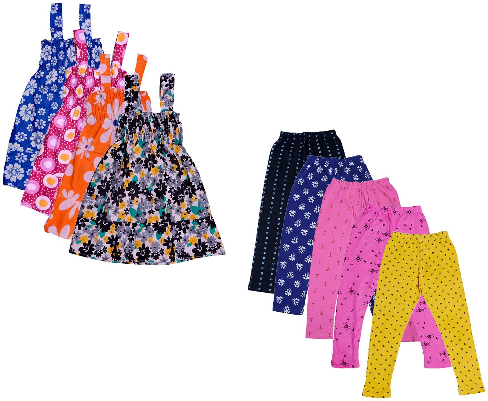 

Kavya Girl Cotton Top Bottom Set - Multi