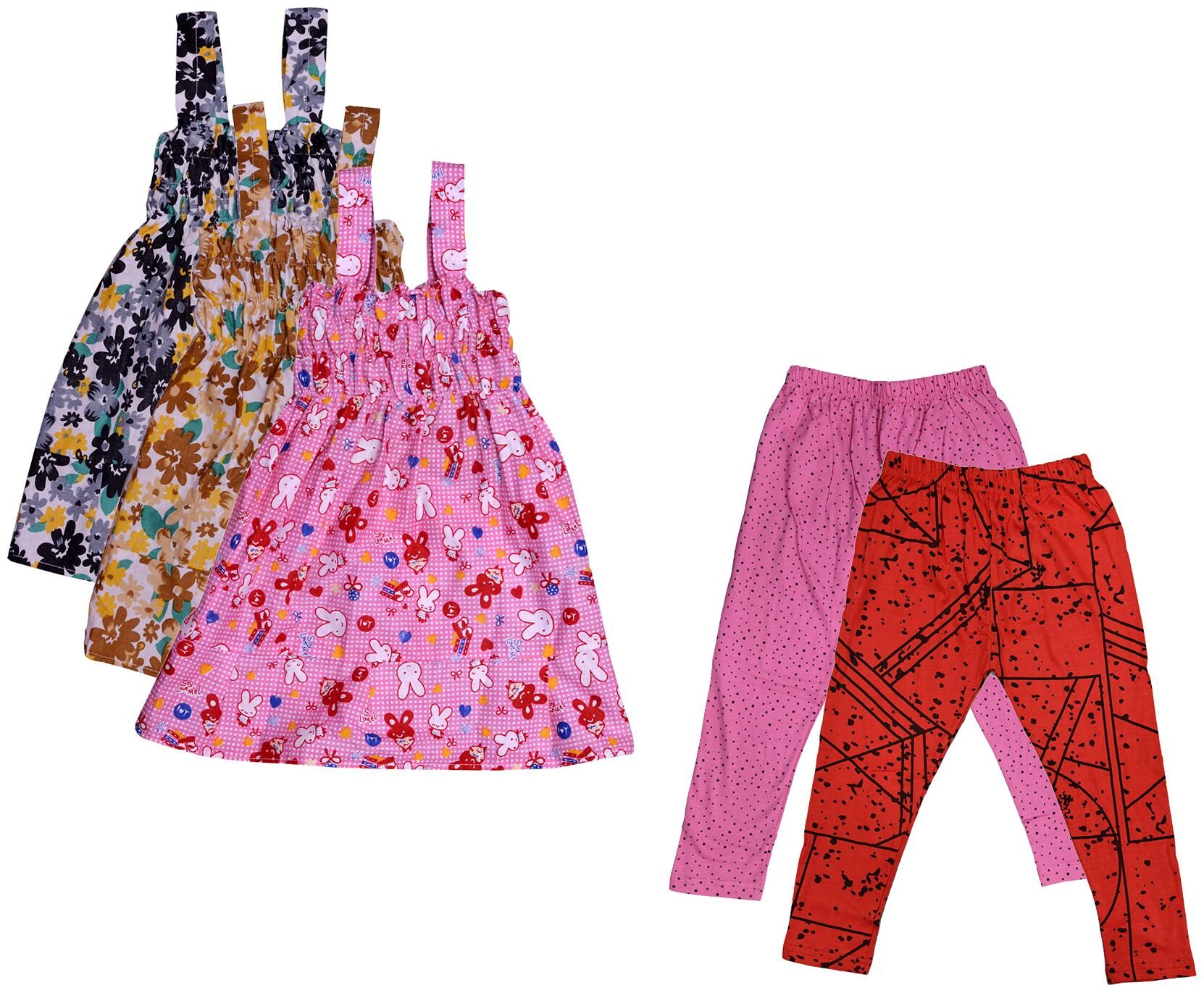 

Kavya Girl Cotton Top Bottom Set - Multi