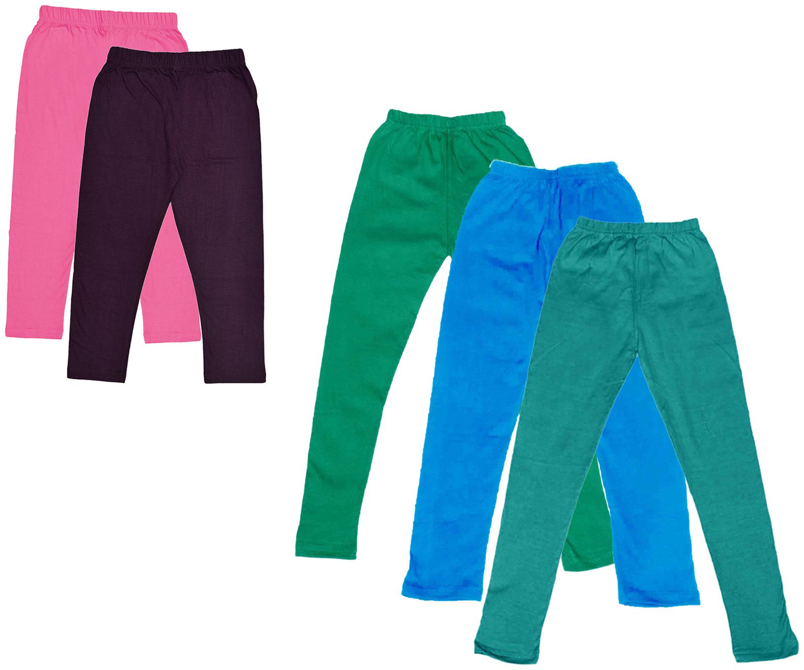 

Kavya Girl Cotton Solid Capri - Multi