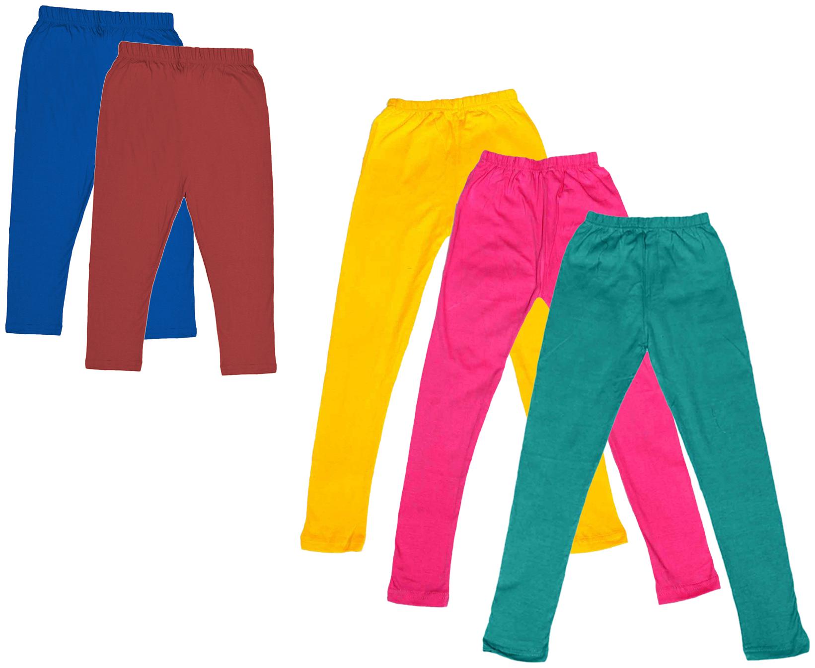 

Kavya Girl Cotton Solid Capri - Multi