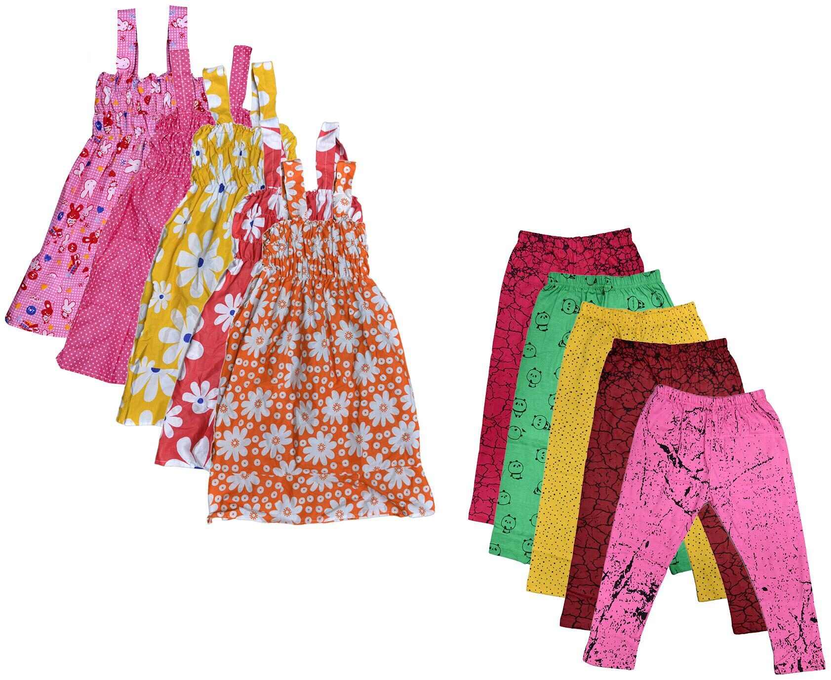 

Kavya Girl Cotton Top Bottom Set - Multi