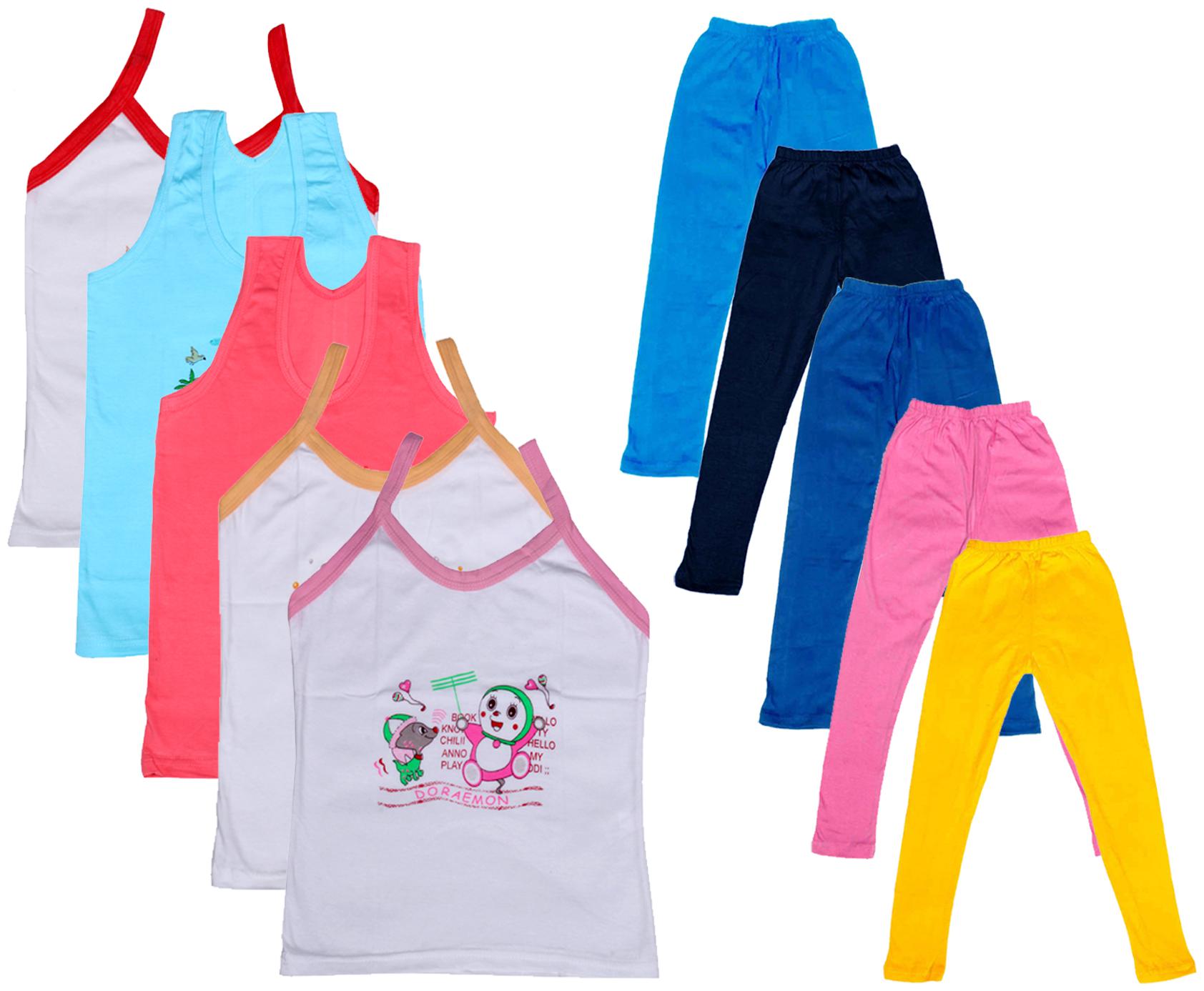 

Kavya Girl Cotton Top Bottom Set - Multi