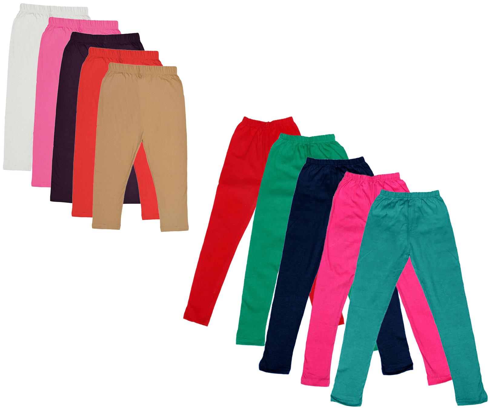 

Kavya Girl Cotton Solid Capri - Multi