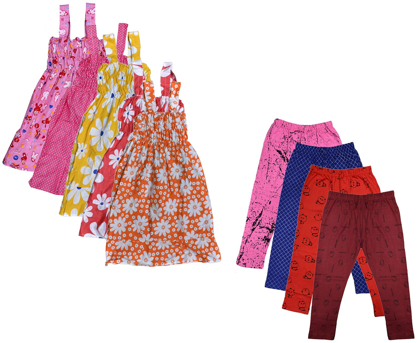 

Kavya Girl Cotton Top Bottom Set - Multi