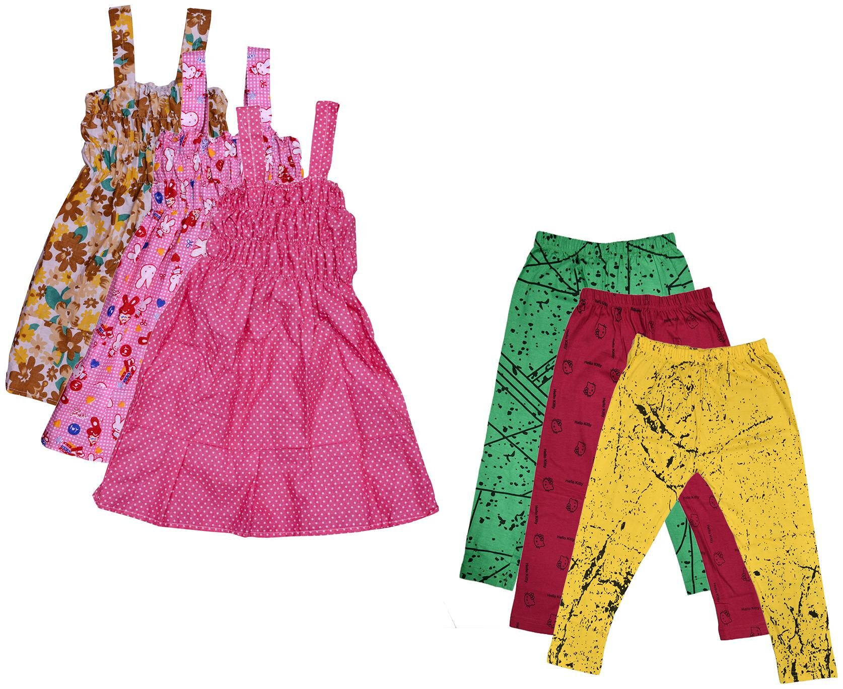 

Kavya Girl Cotton Top Bottom Set - Multi