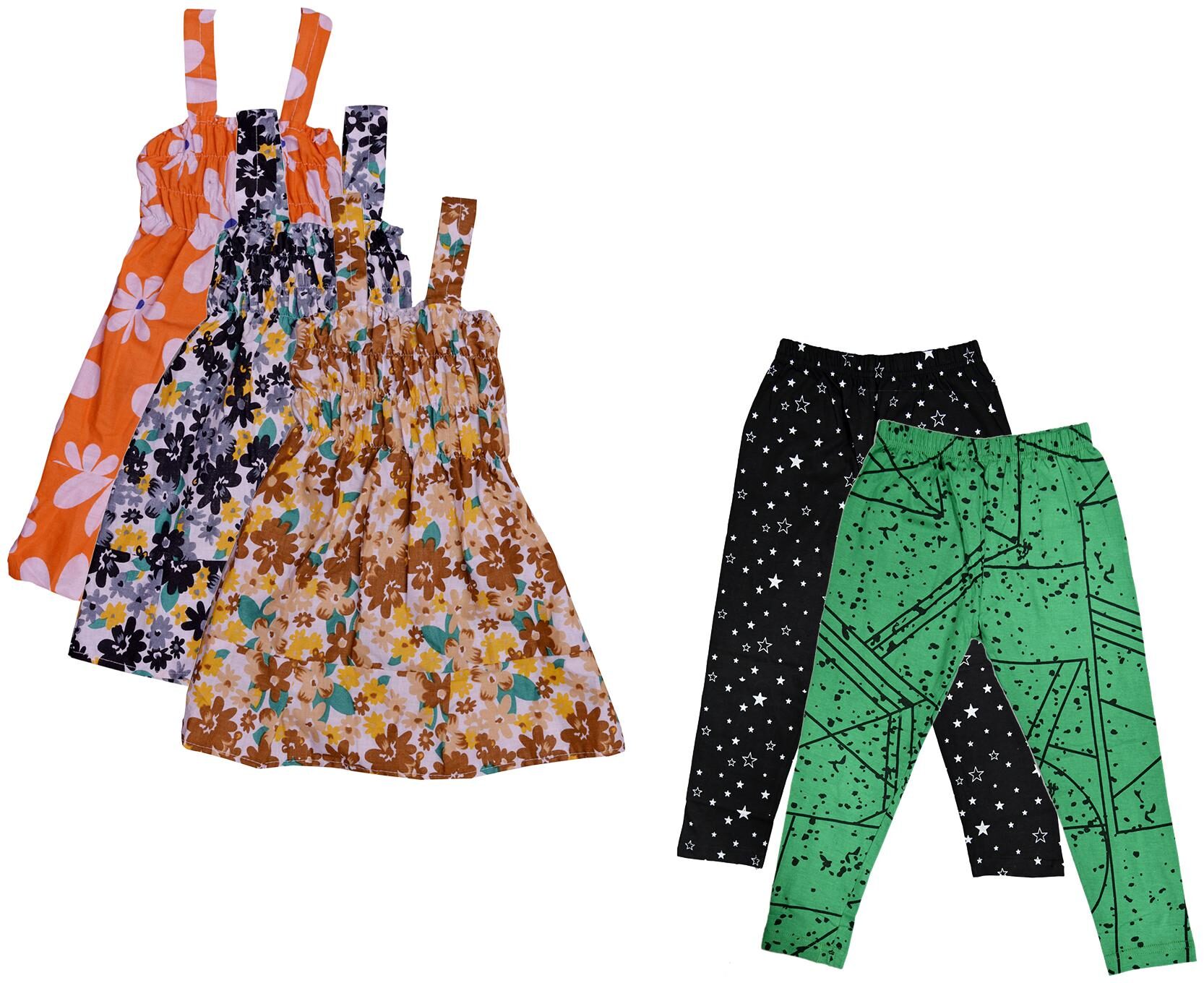 

Kavya Girl Cotton Top Bottom Set - Multi