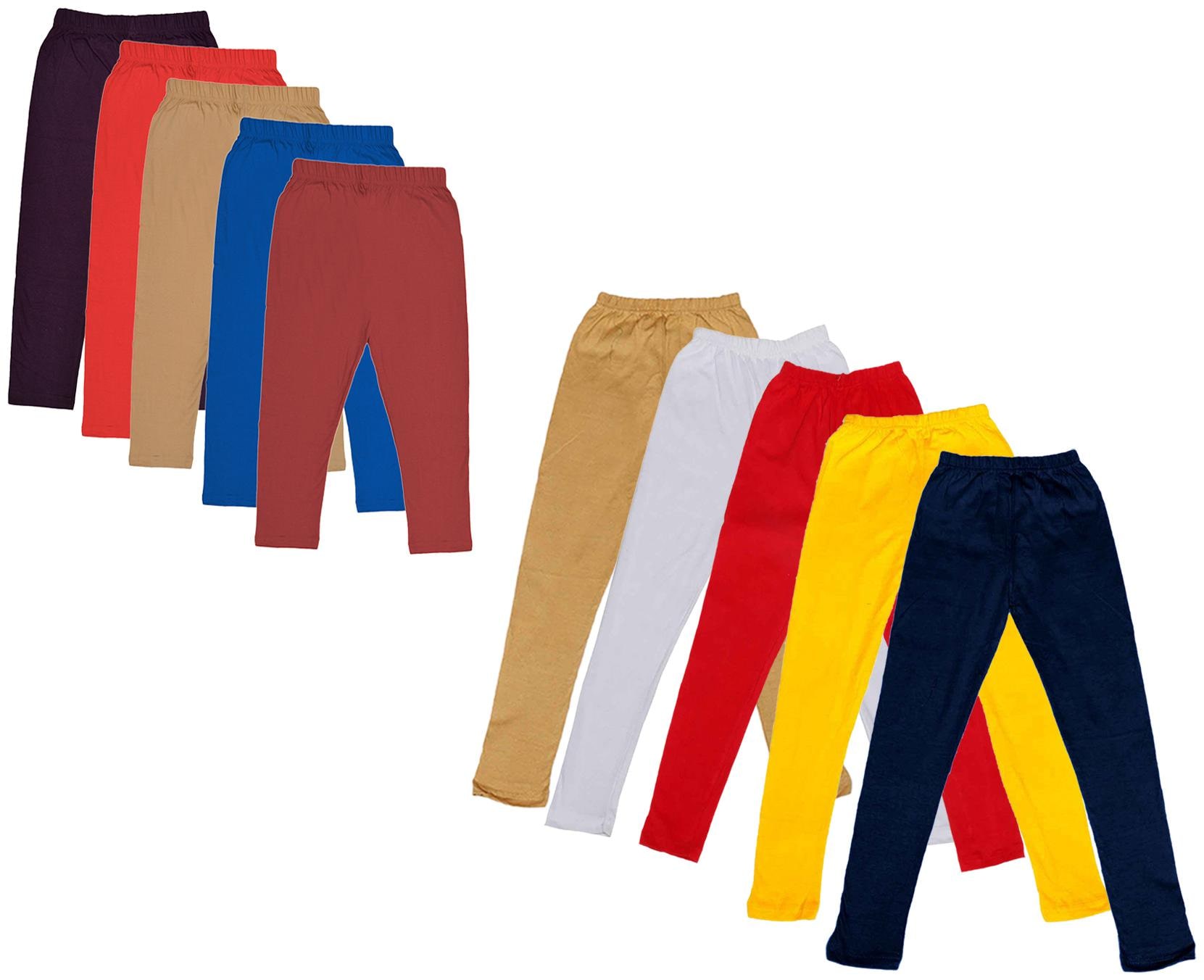 

Kavya Girl Cotton Solid Capri - Multi