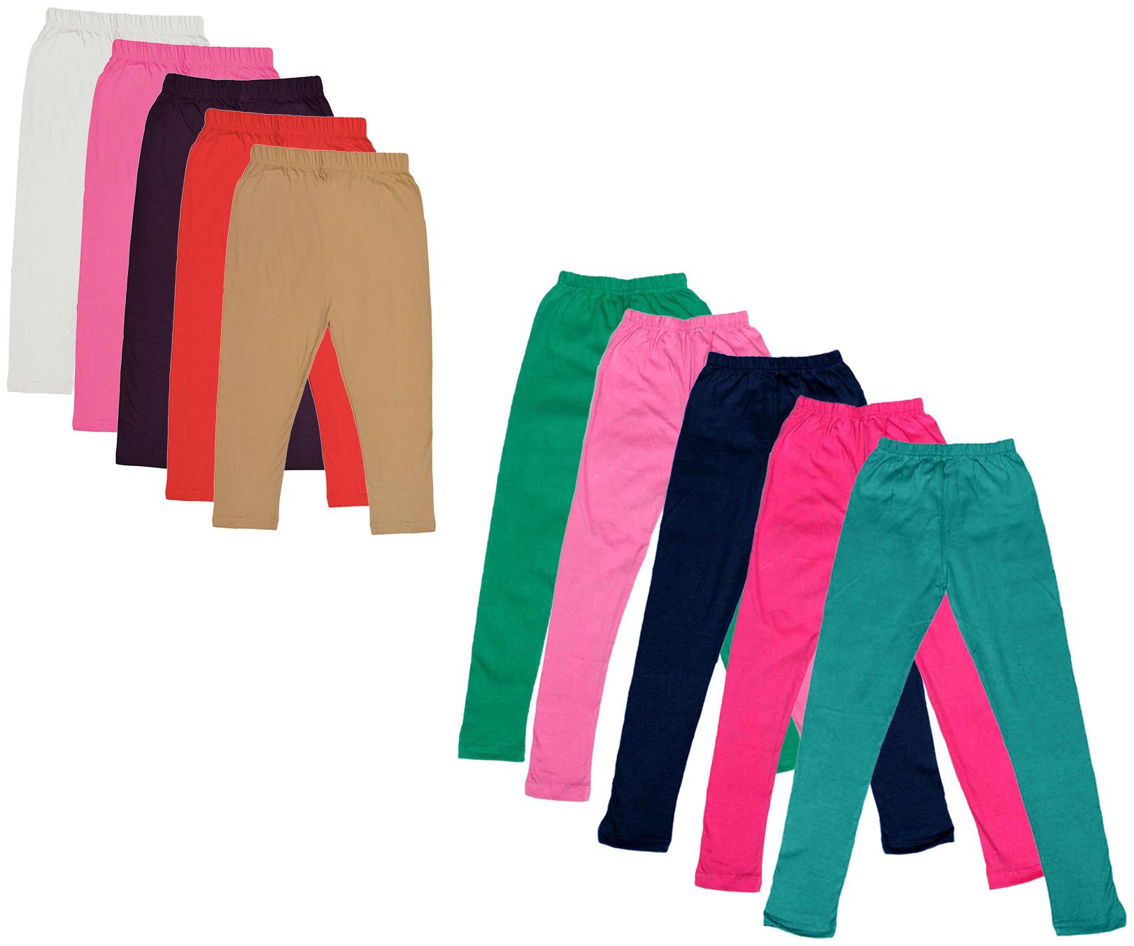 

Kavya Girl Cotton Solid Capri - Multi