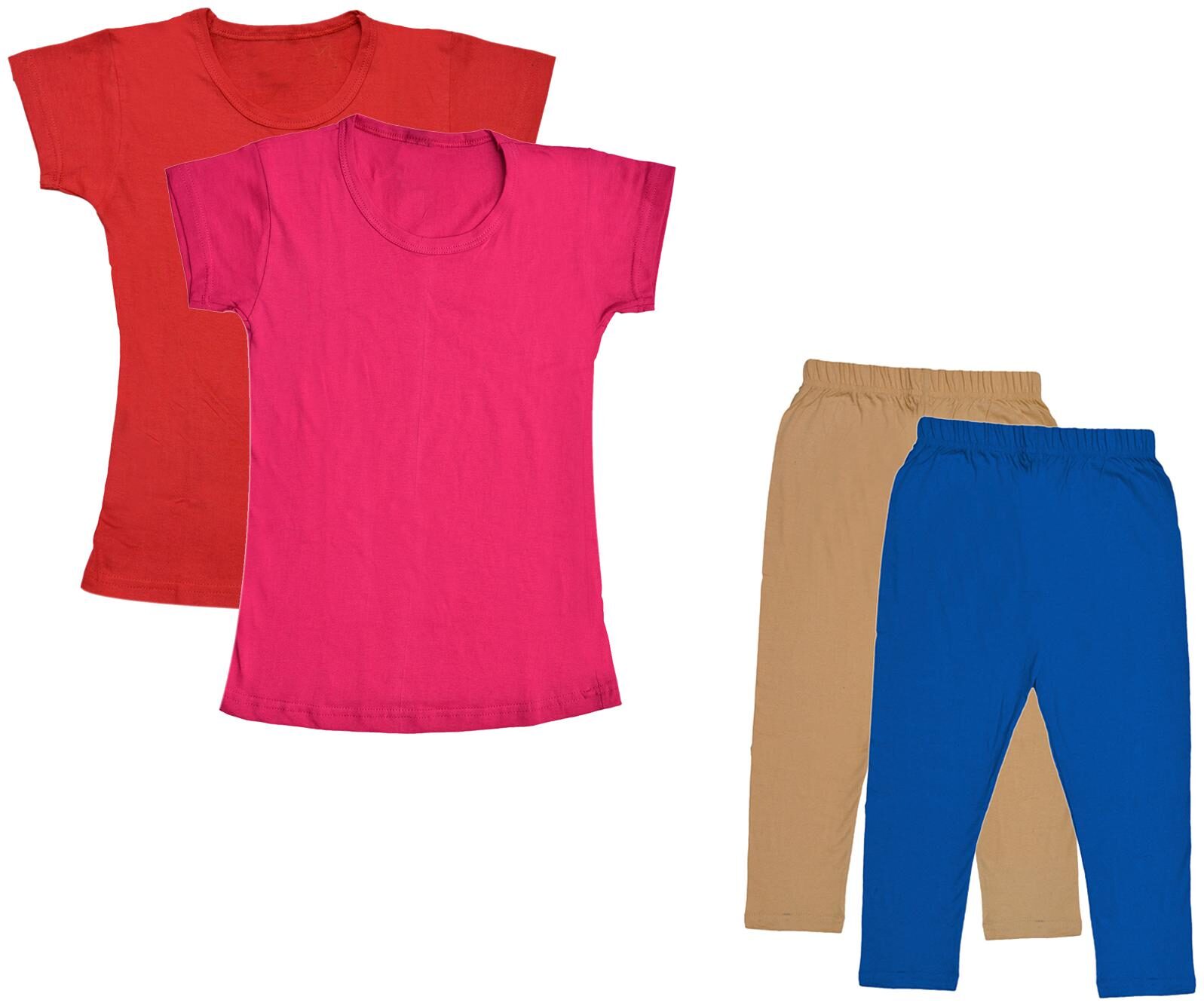 

Kavya Girl Cotton Top Bottom Set - Multi
