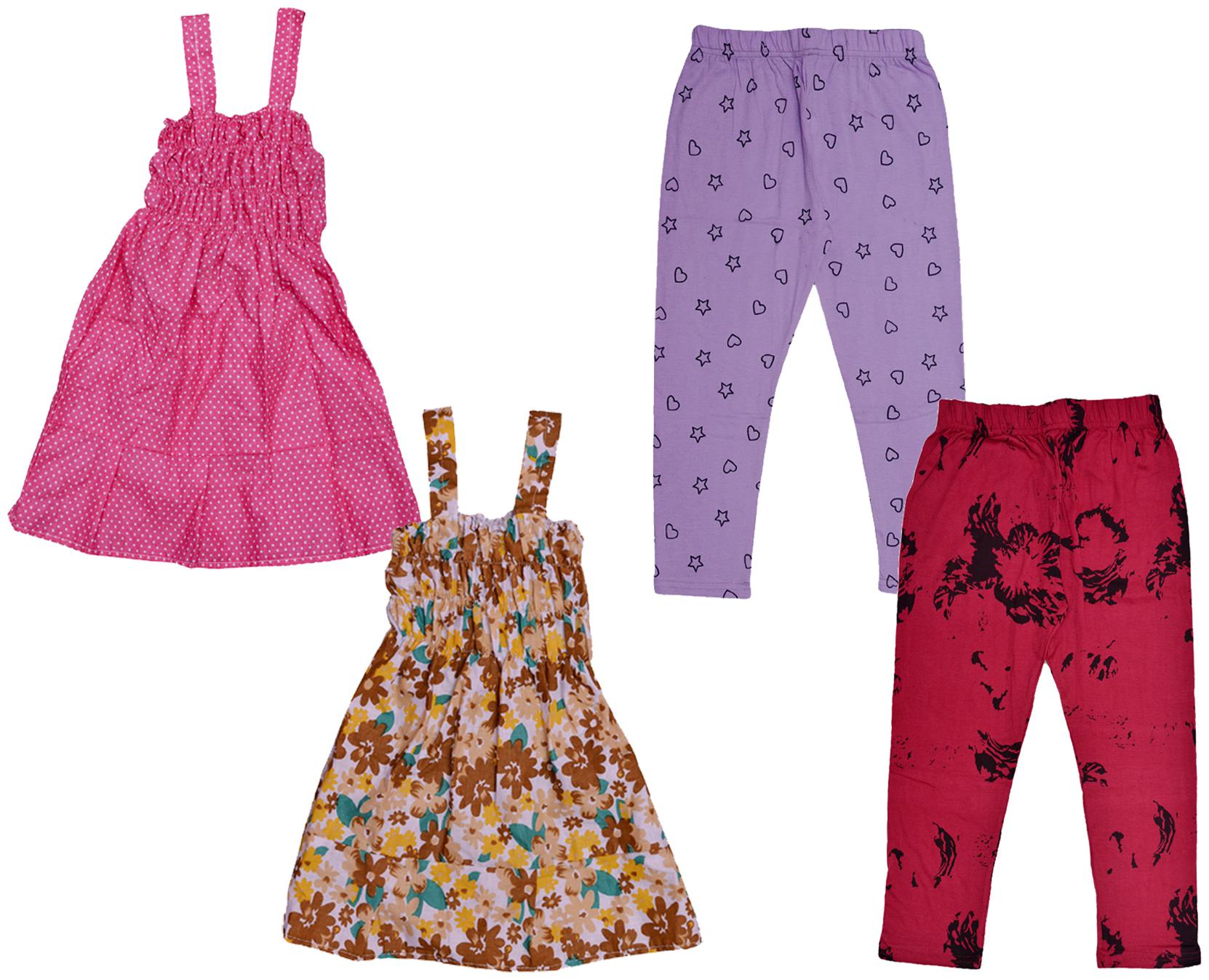 

Kavya Girl Cotton Top Bottom Set - Multi