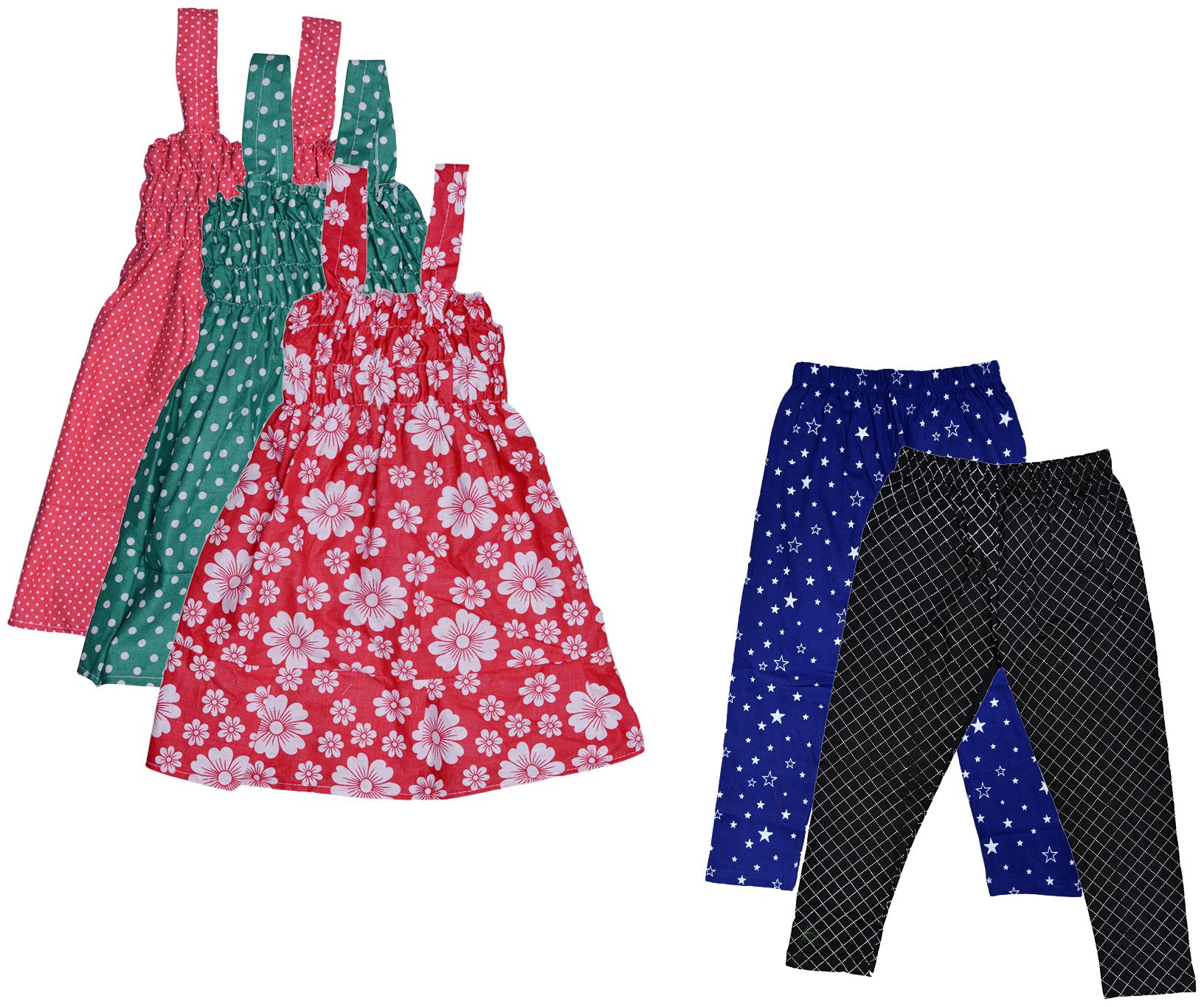 

Kavya Girl Cotton Top Bottom Set - Multi