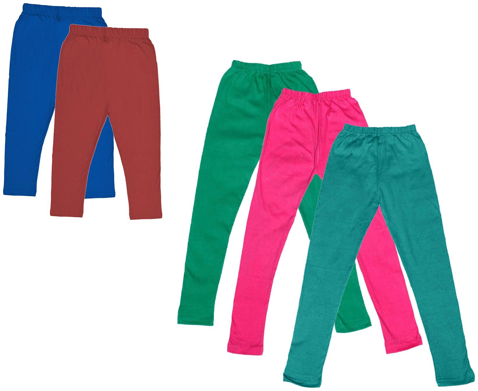 

Kavya Girl Cotton Solid Capri - Multi
