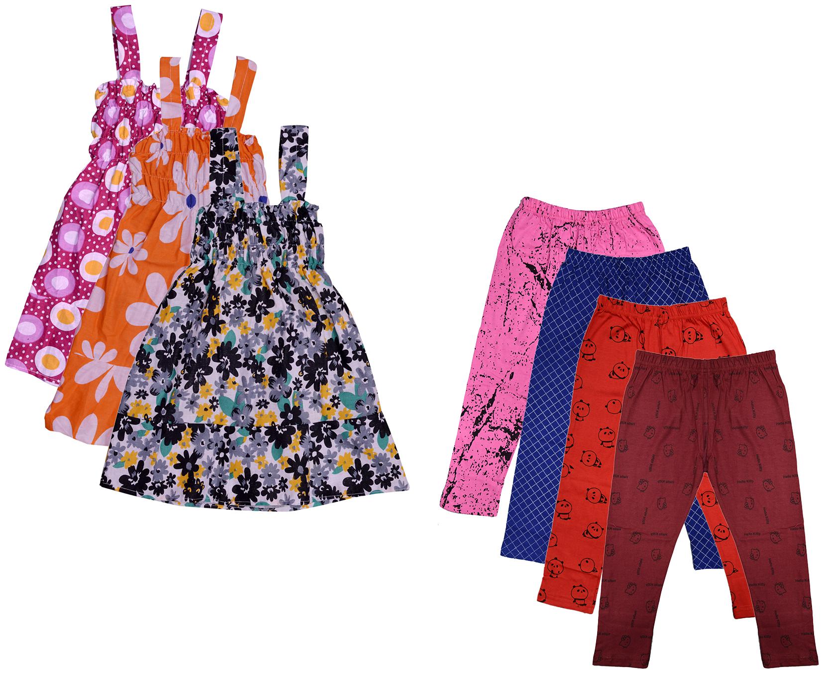 

Kavya Girl Cotton Top Bottom Set - Multi