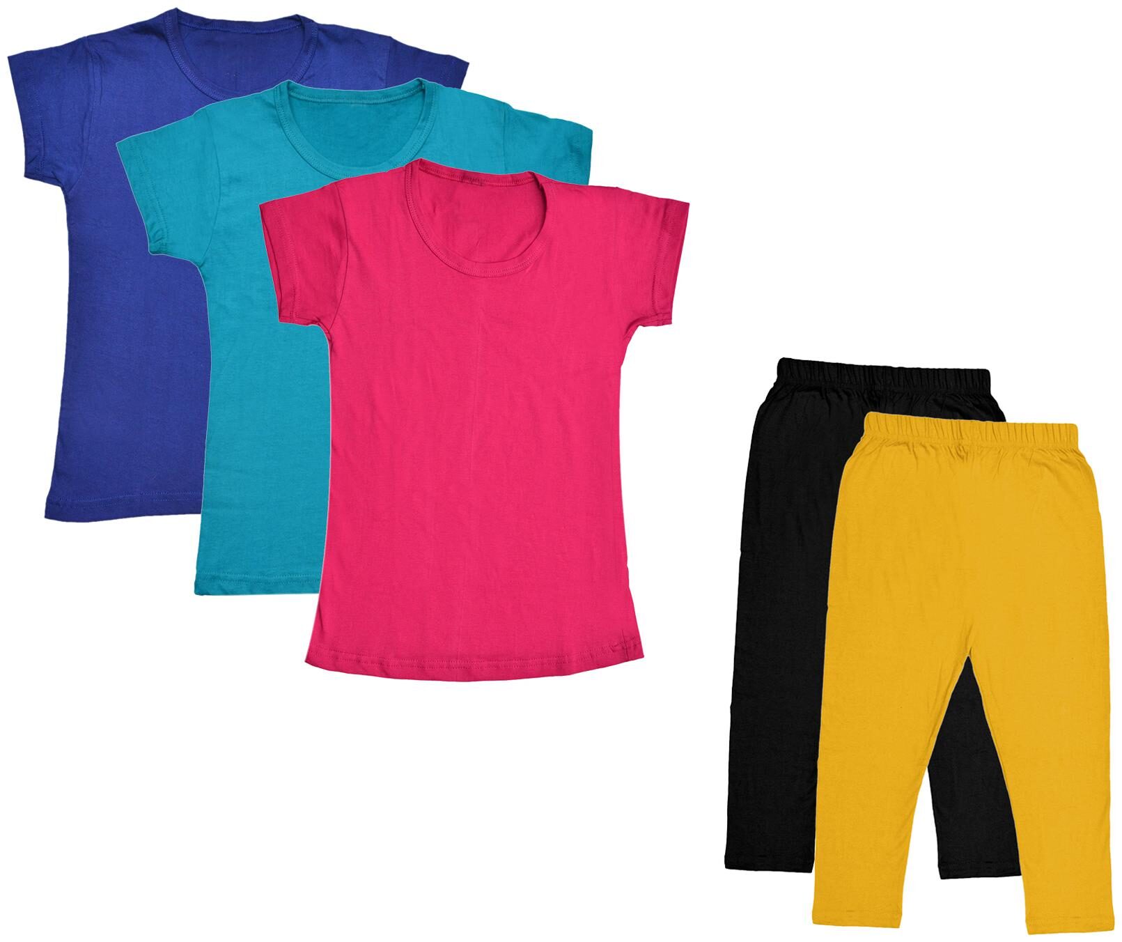 

Kavya Girl Cotton Top Bottom Set - Multi