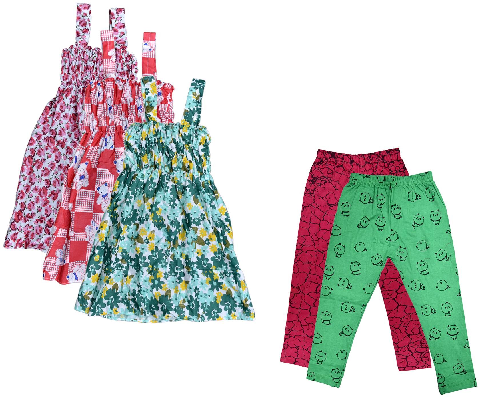 

Kavya Girl Cotton Top Bottom Set - Multi