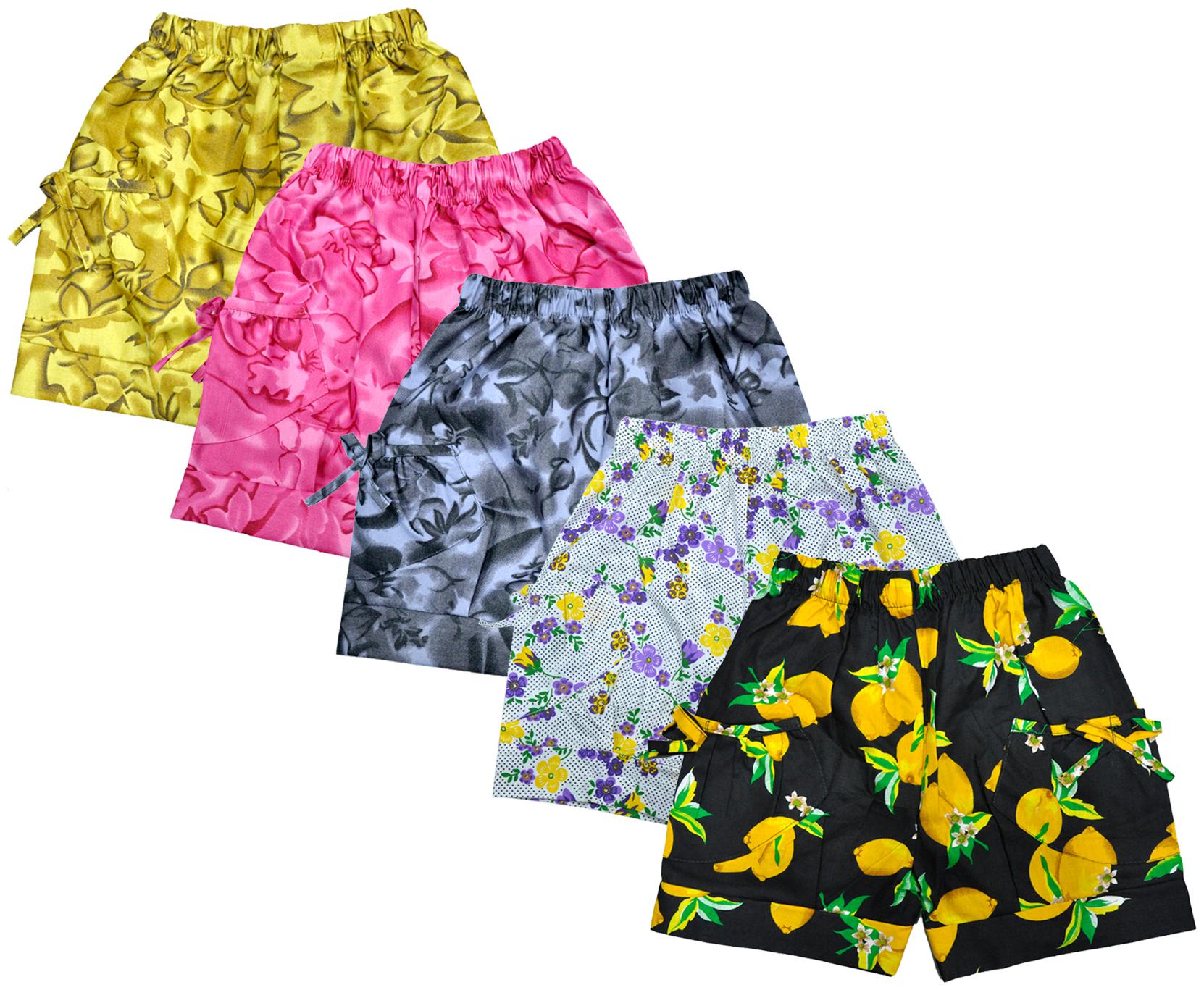 

Kavya Girl Cotton Printed Regular shorts - Multi