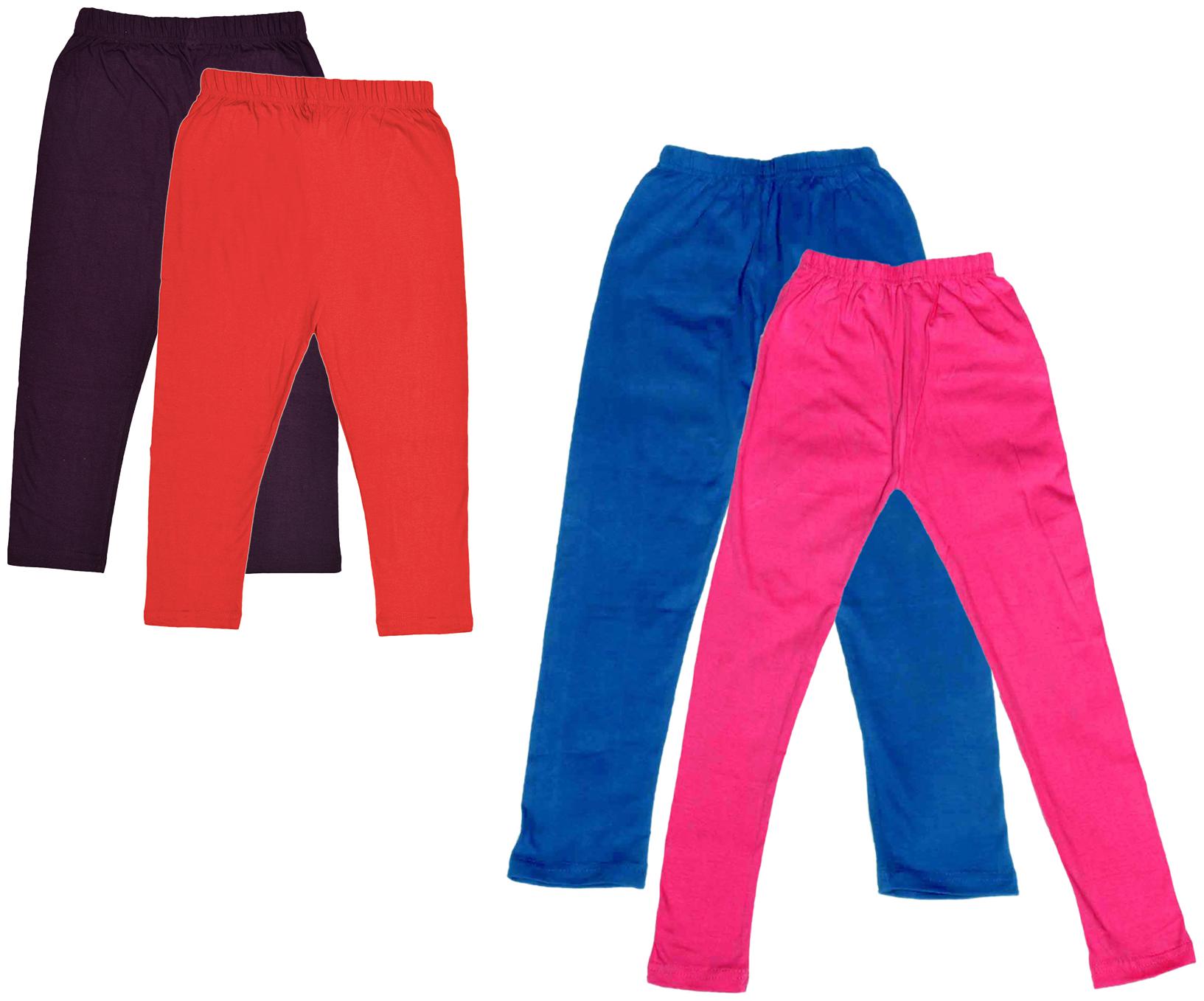 

Kavya Girl Cotton Solid Capri - Multi