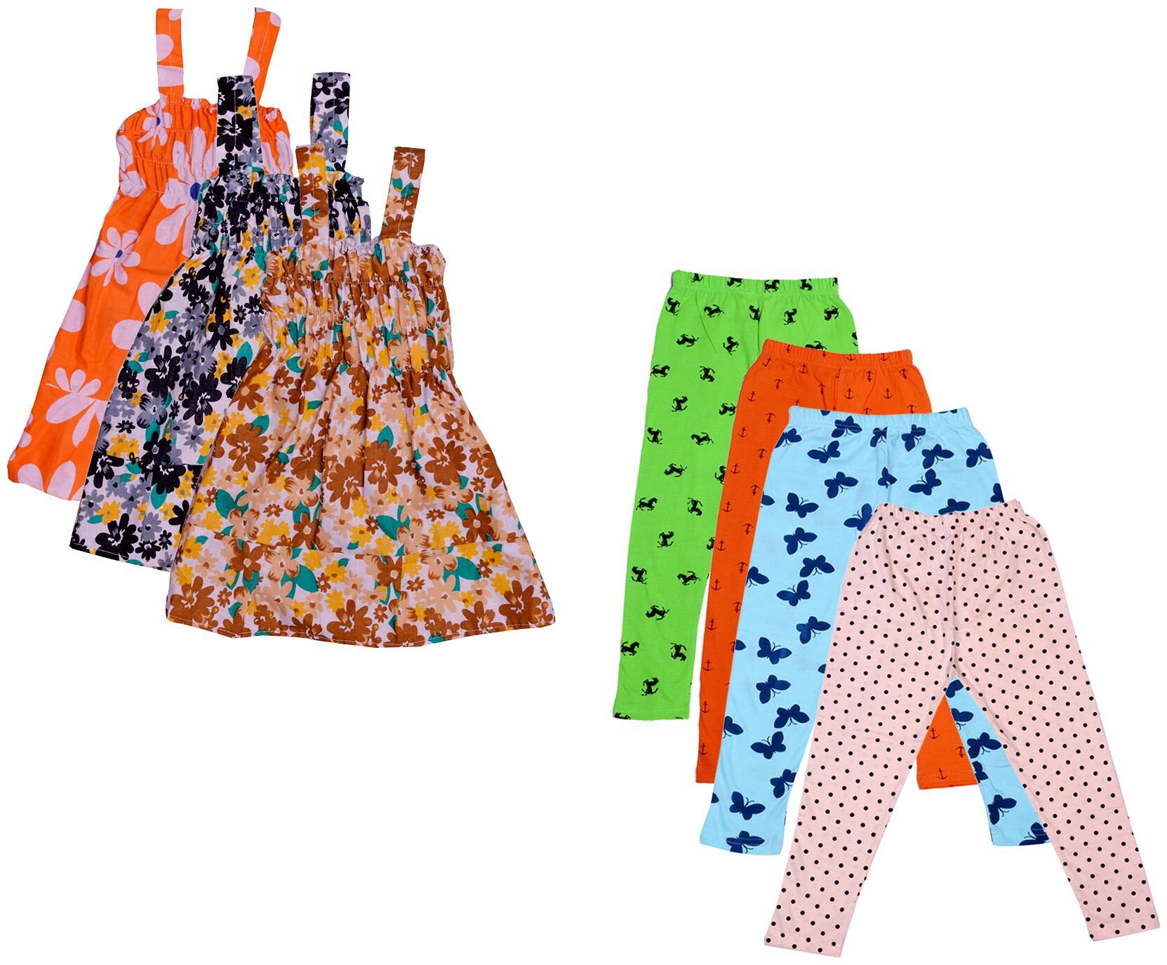 

Kavya Girl Cotton Top Bottom Set - Multi