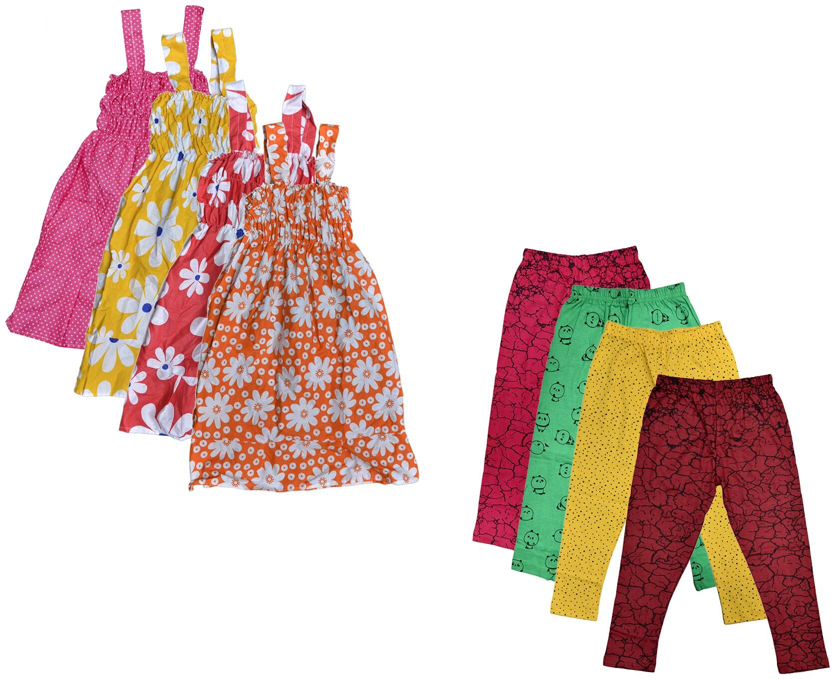 

Kavya Girl Cotton Top Bottom Set - Multi
