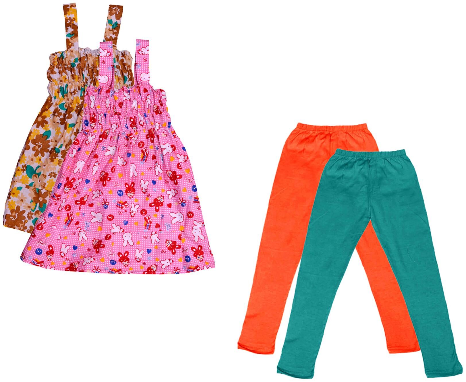 

Kavya Girl Cotton Top Bottom Set - Multi
