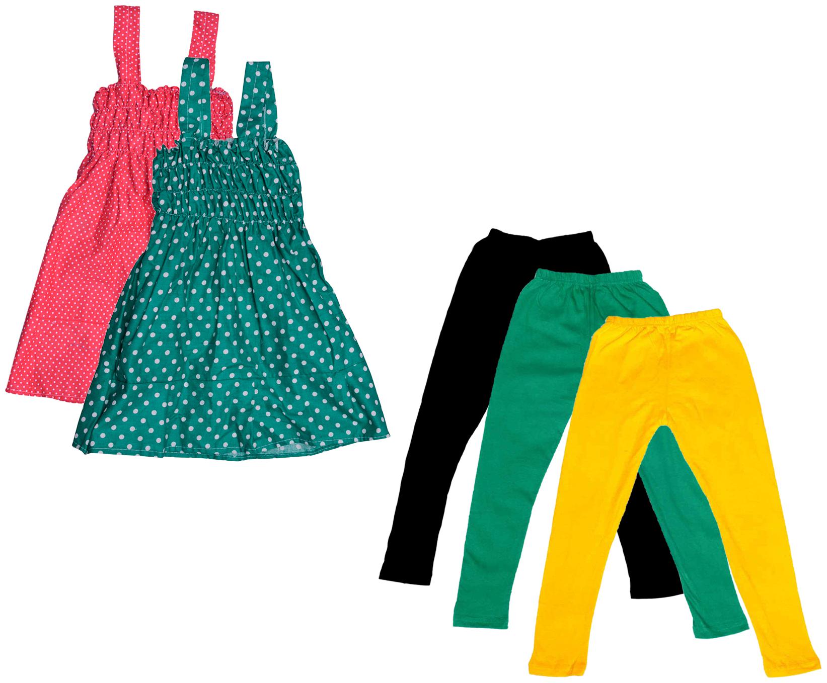 

Kavya Girl Cotton Top Bottom Set - Multi