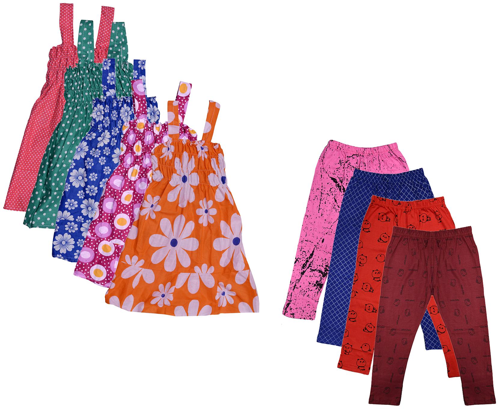 

Kavya Girl Cotton Top Bottom Set - Multi