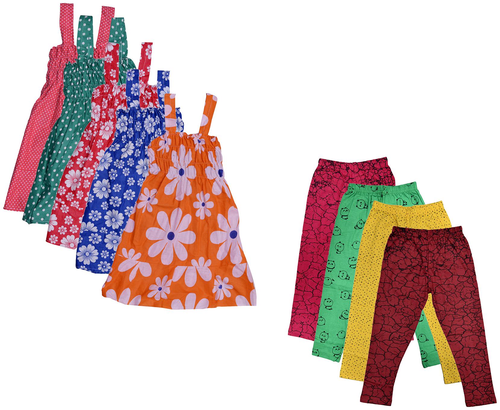 

Kavya Girl Cotton Top Bottom Set - Multi