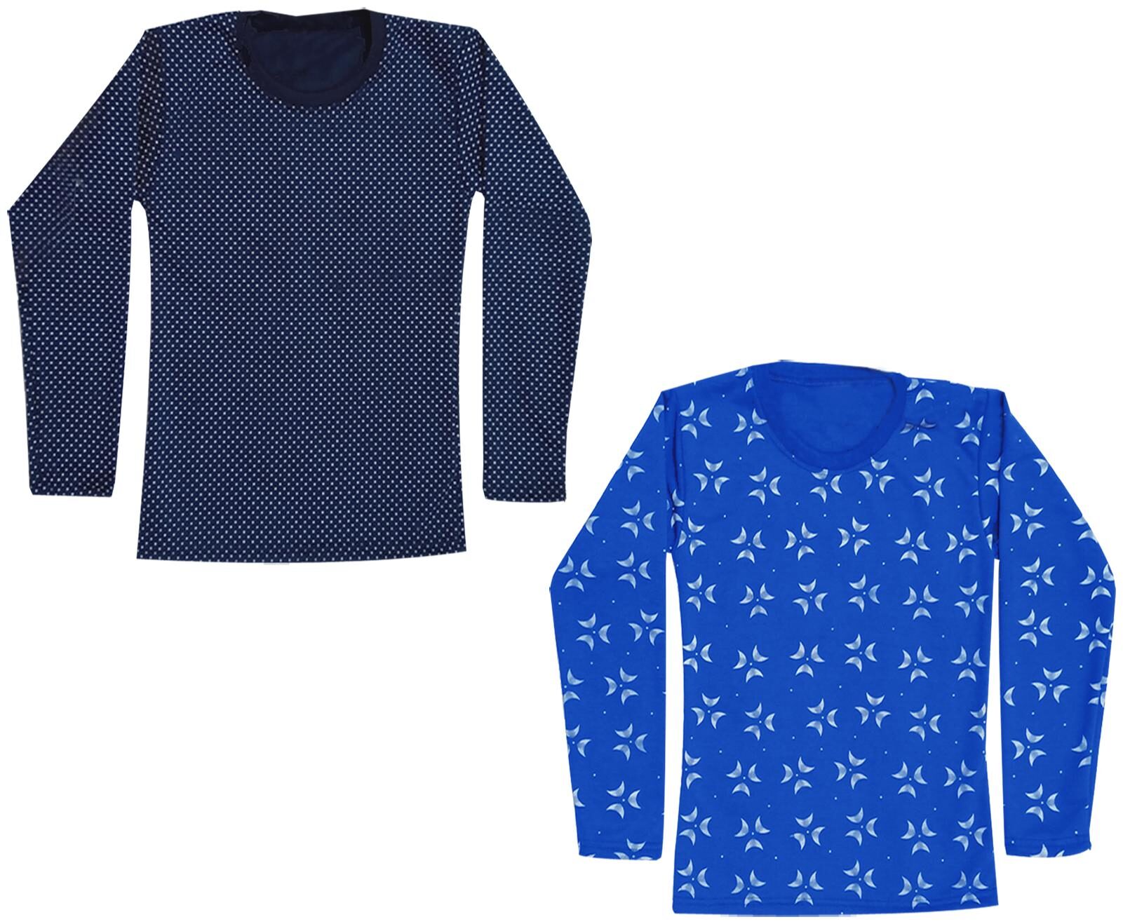 

Kavya Girl Wool Printed T shirt - Blue