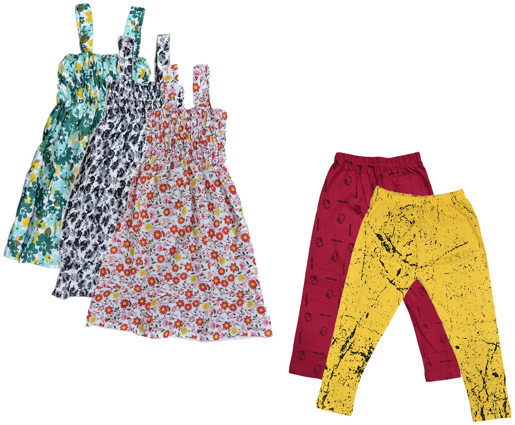 

Kavya Girl Cotton Top Bottom Set - Multi