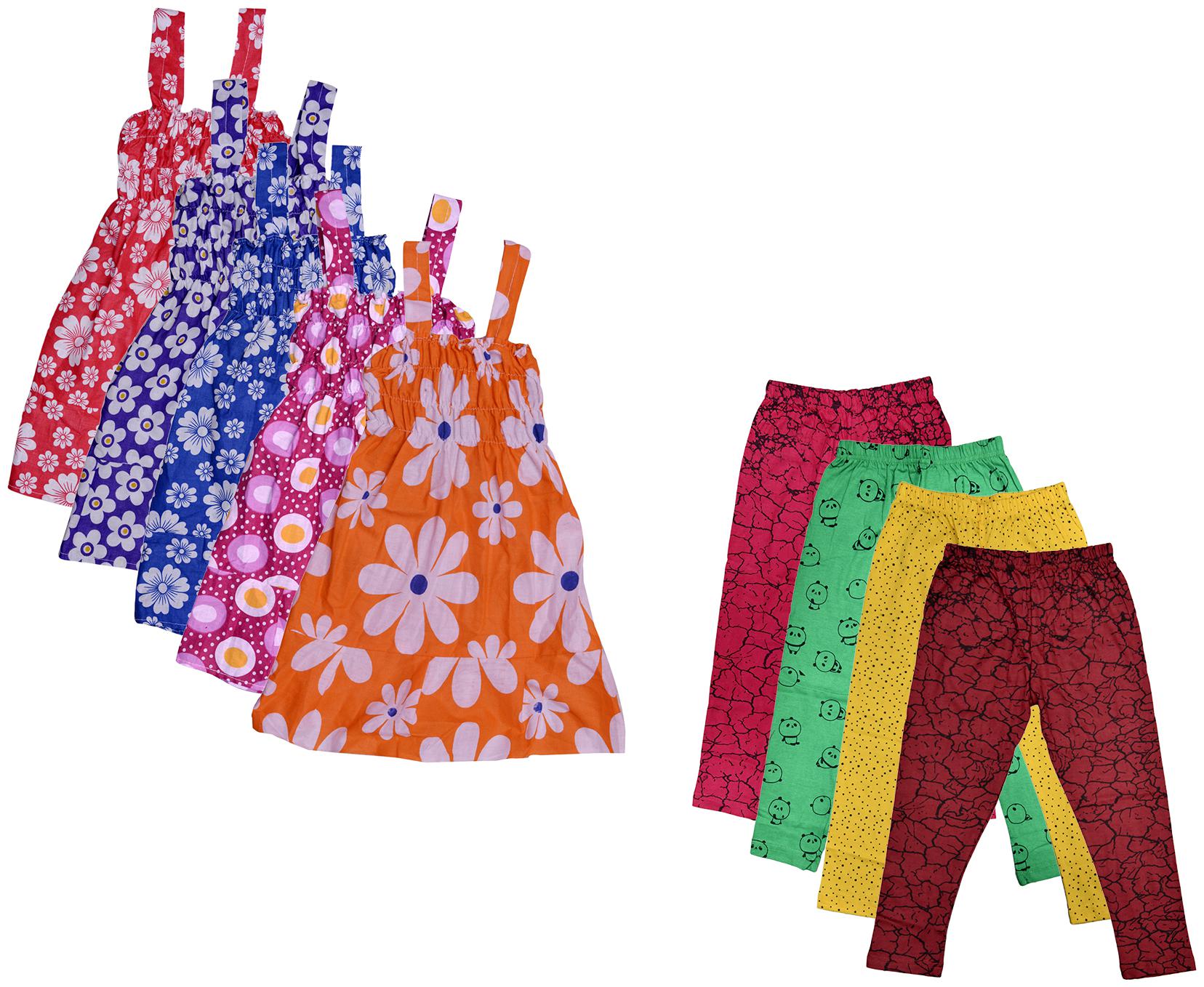 

Kavya Girl Cotton Top Bottom Set - Multi