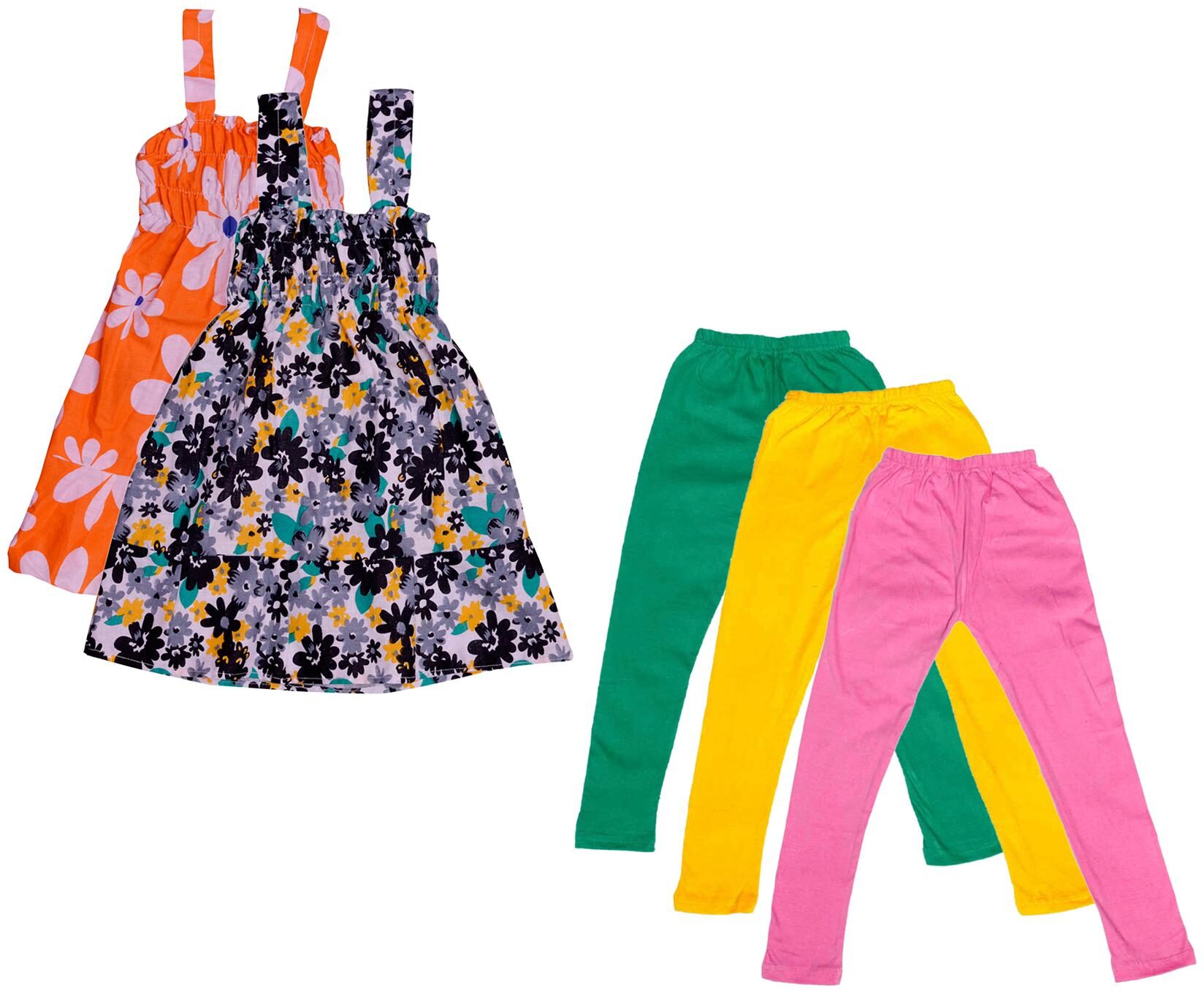 

Kavya Girl Cotton Top Bottom Set - Multi