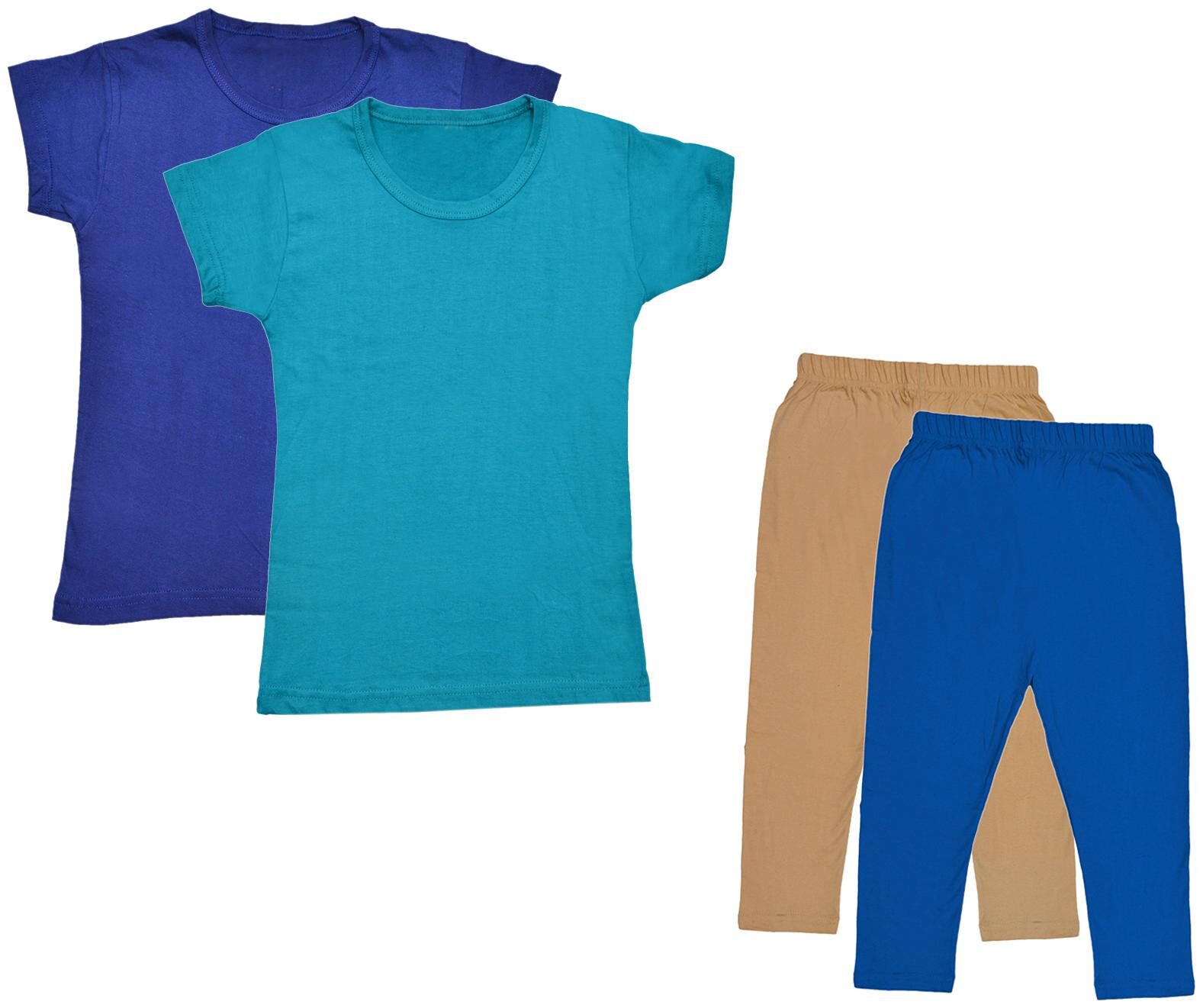 

Kavya Girl Cotton Top Bottom Set - Multi