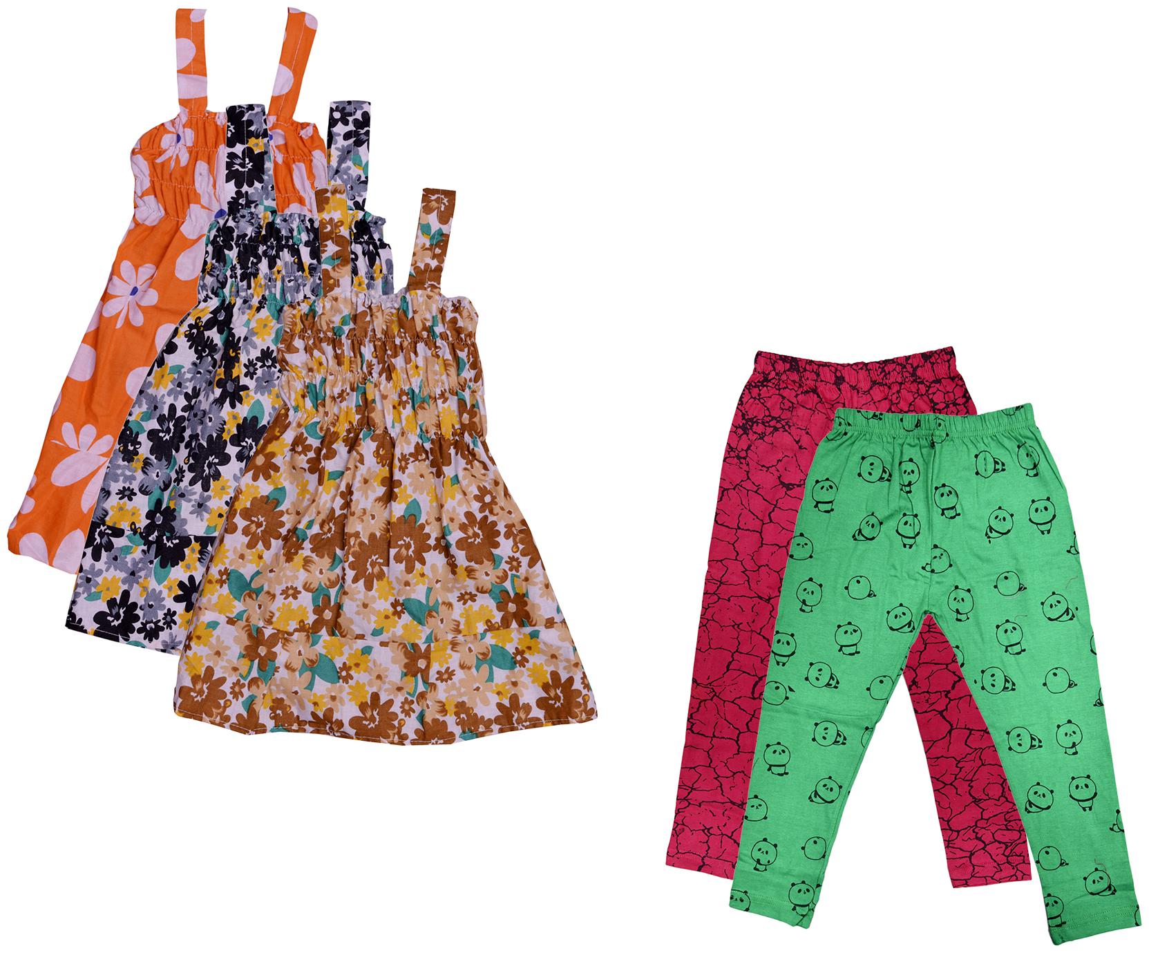 

Kavya Girl Cotton Top Bottom Set - Multi