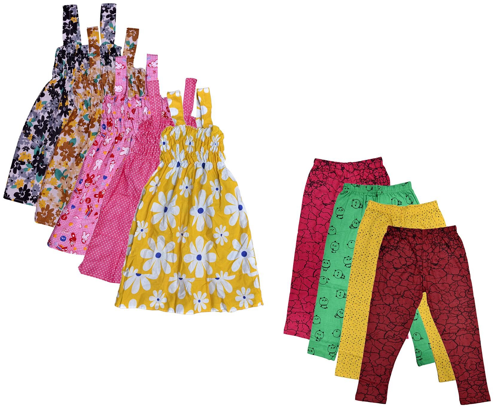 

Kavya Girl Cotton Top Bottom Set - Multi