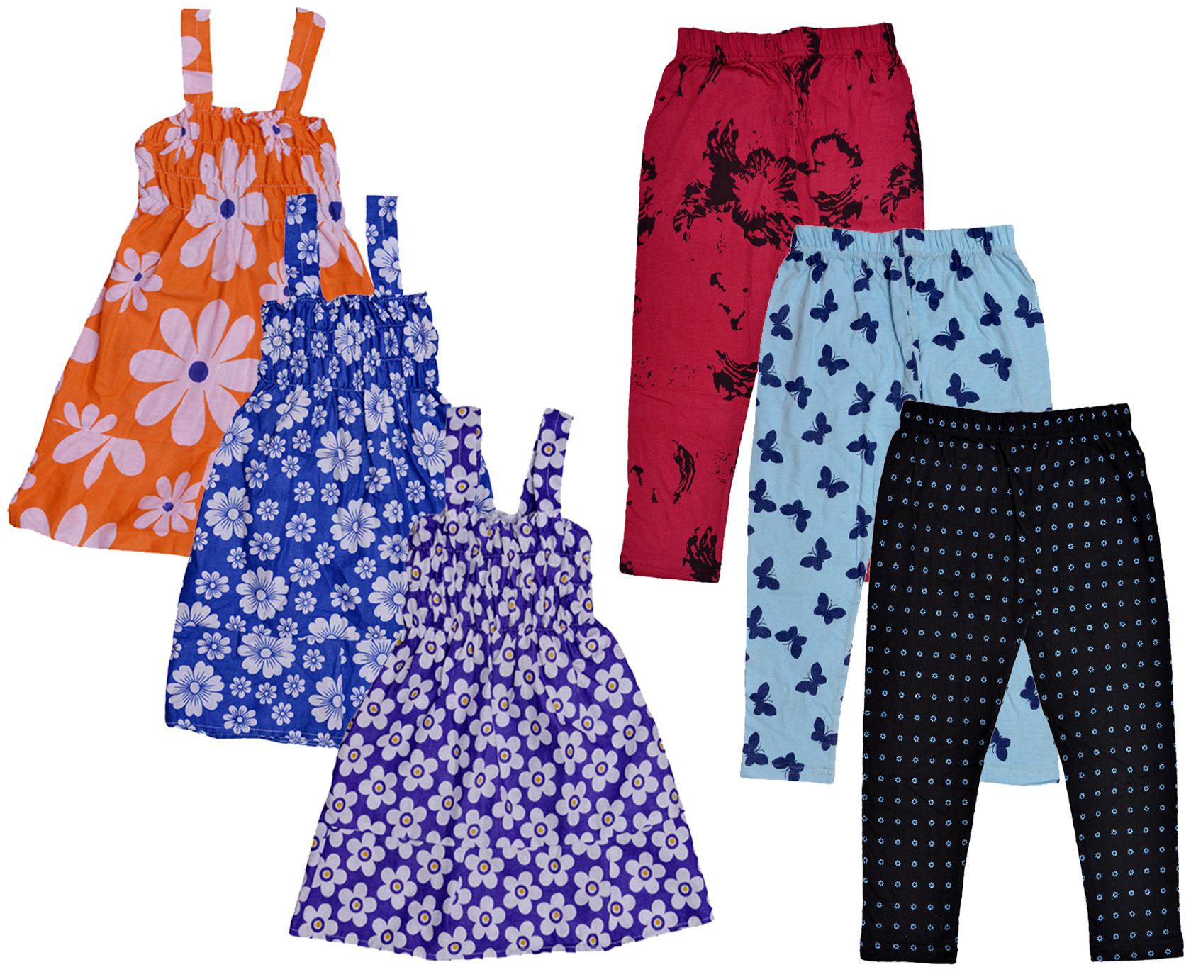 

Kavya Girl Cotton Top Bottom Set - Multi
