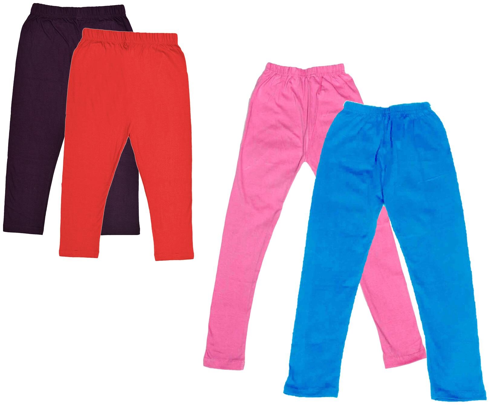

Kavya Girl Cotton Solid Capri - Multi