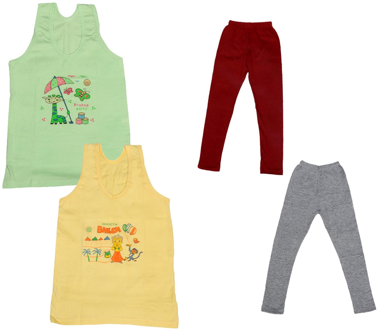 

Kavya Girl Cotton Top Bottom Set - Multi