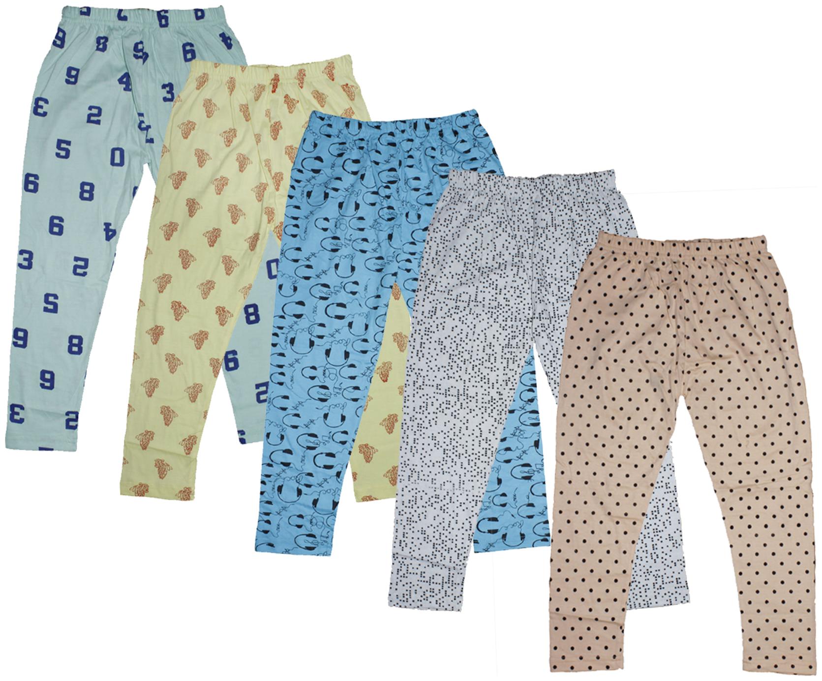 

KAVYA Girls Combo Pack Of Printed Capri Multi (Pack of 5)