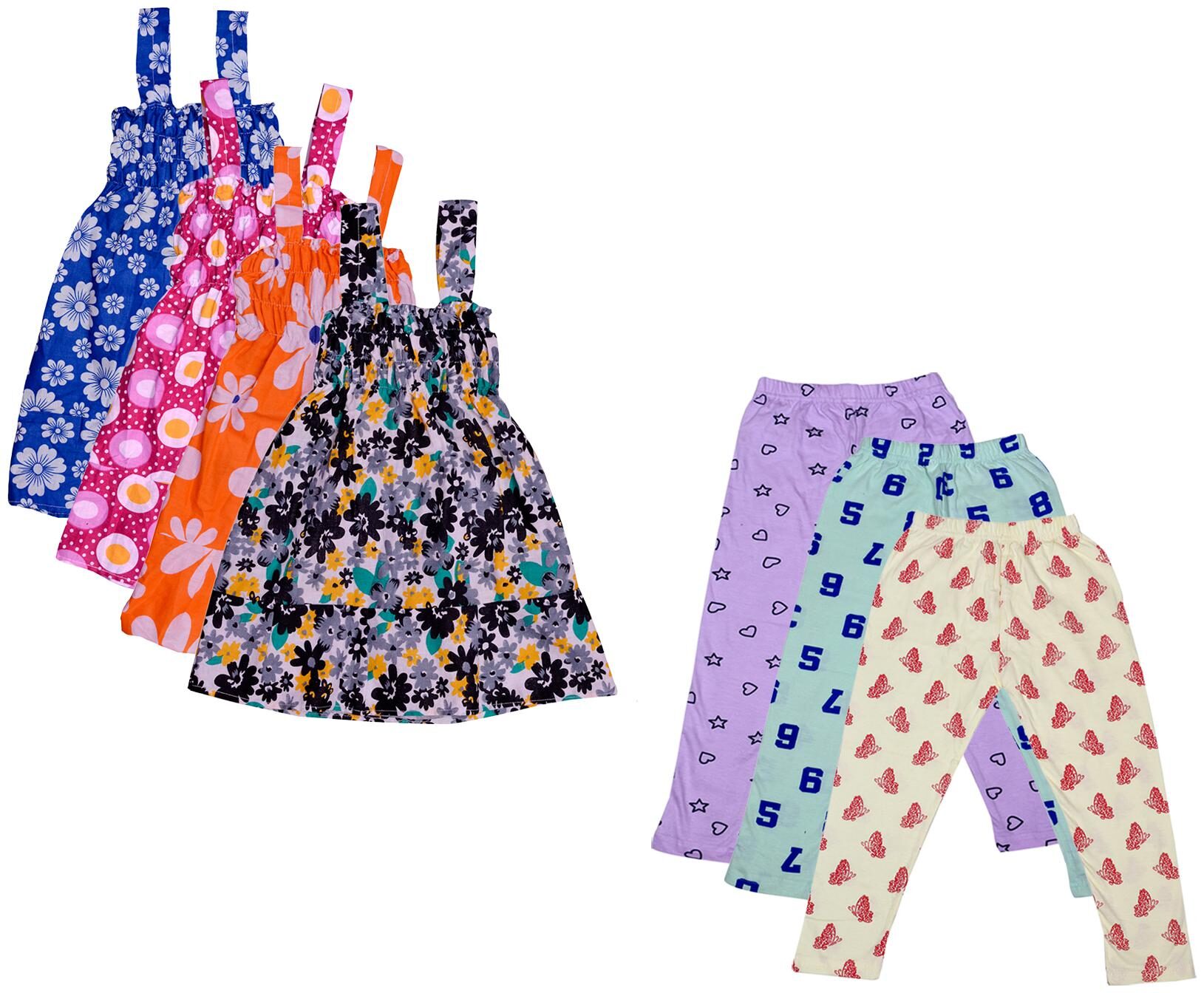 

Kavya Girl Cotton Top Bottom Set - Multi