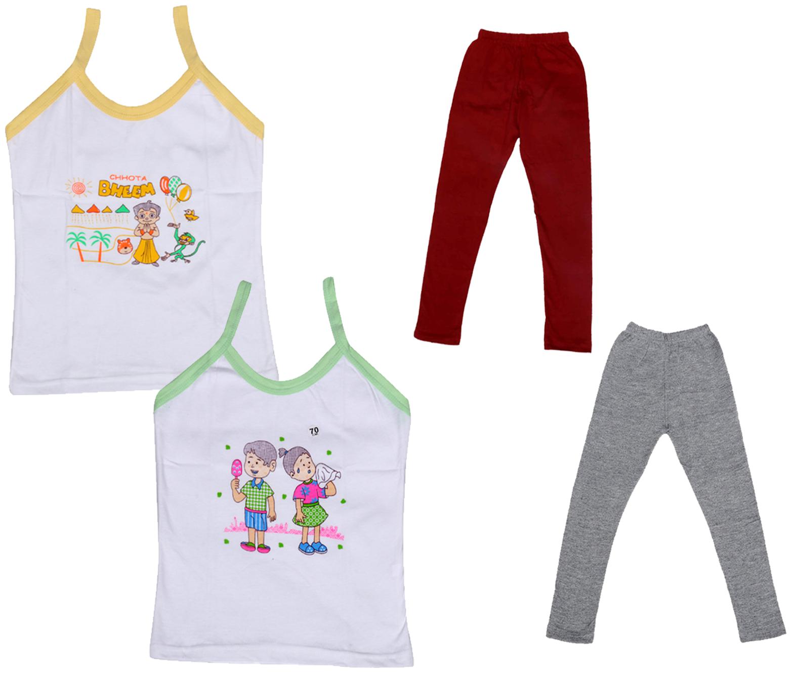 

Kavya Girl Cotton Top Bottom Set - Multi