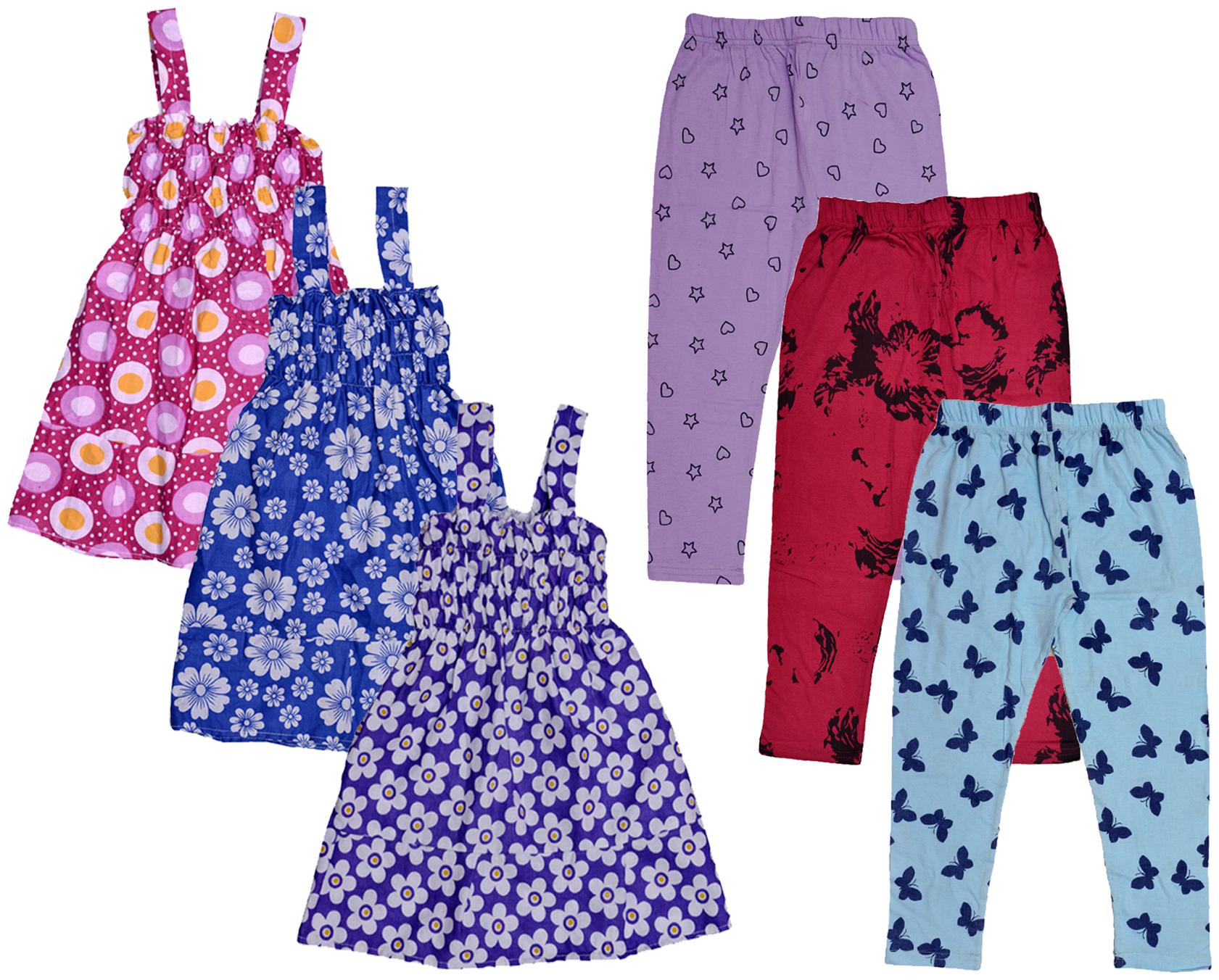 

Kavya Girl Cotton Top Bottom Set - Multi